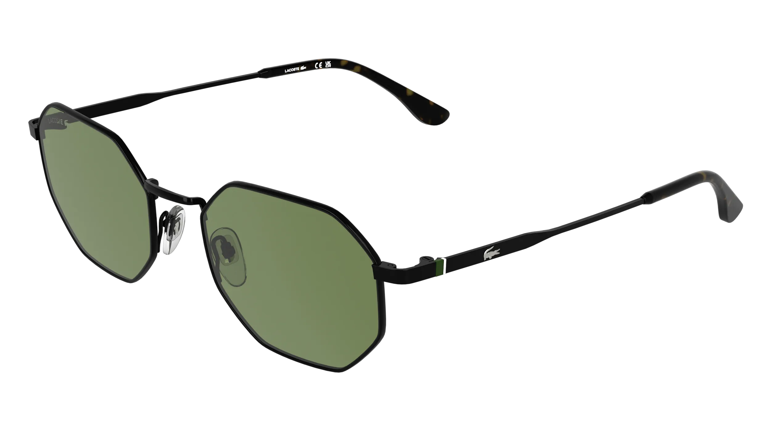 Lacoste L280S 001 Occhiali da sole Metallo Nero Squadrata Normale - immagine 1
