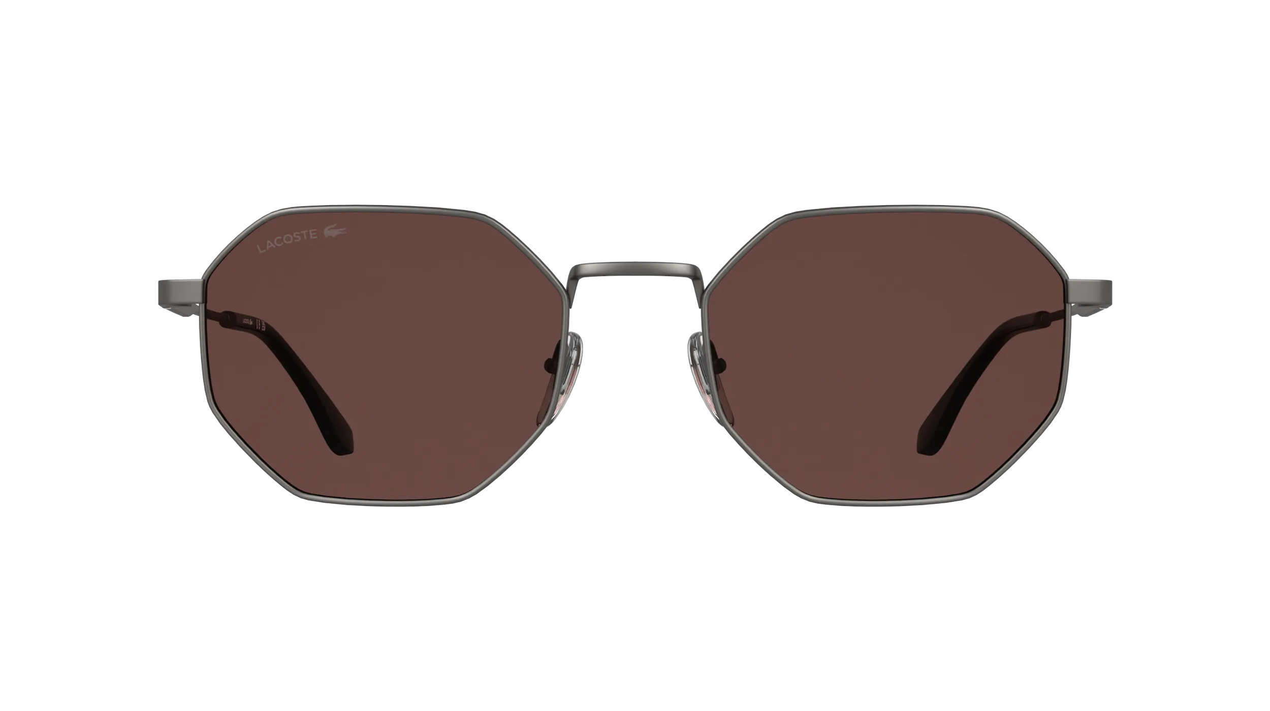Lacoste L280S 035 Occhiali da sole Metallo Canna di fucile Bordeaux Squadrata Normale - immagine 2