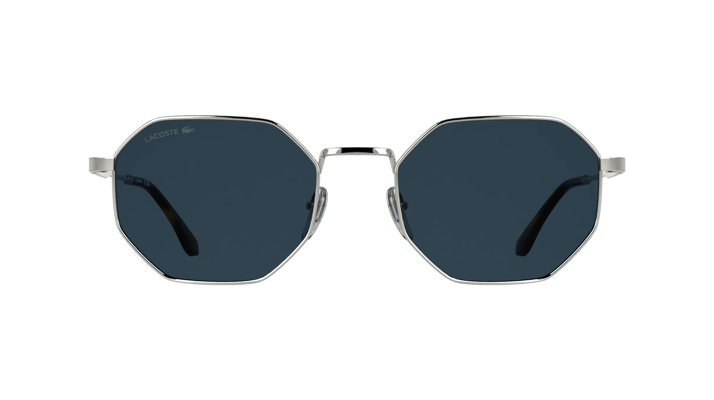 Lacoste L280S 040 Occhiali da sole Metallo Argento Blu Squadrata Normale - immagine 2