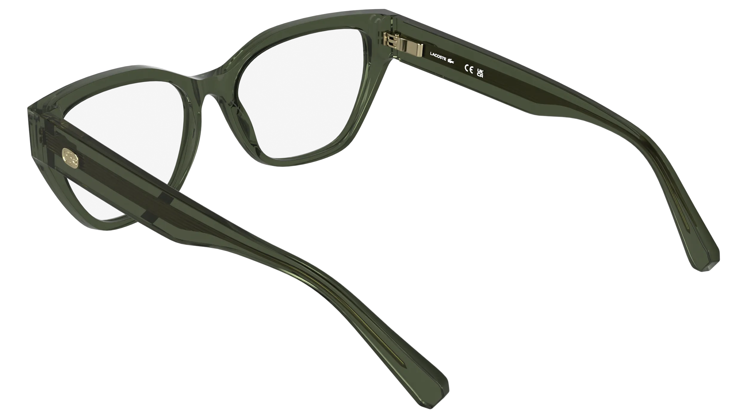 Lacoste L4015 341 Montature da vista Bio-iniettato Verde Farfalla Normale - immagine 4
