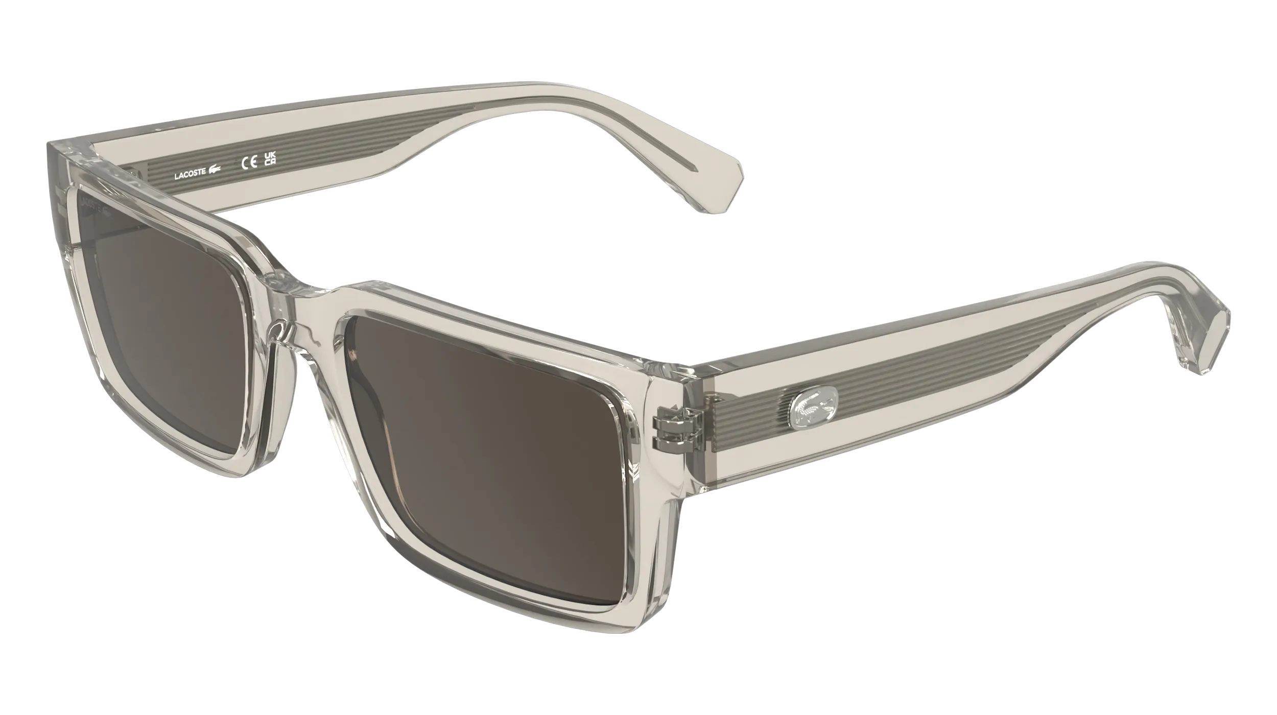 Lacoste L6089S 265 Occhiali da sole Bio-iniettato Grigio Marrone Squadrata Normale - immagine 1