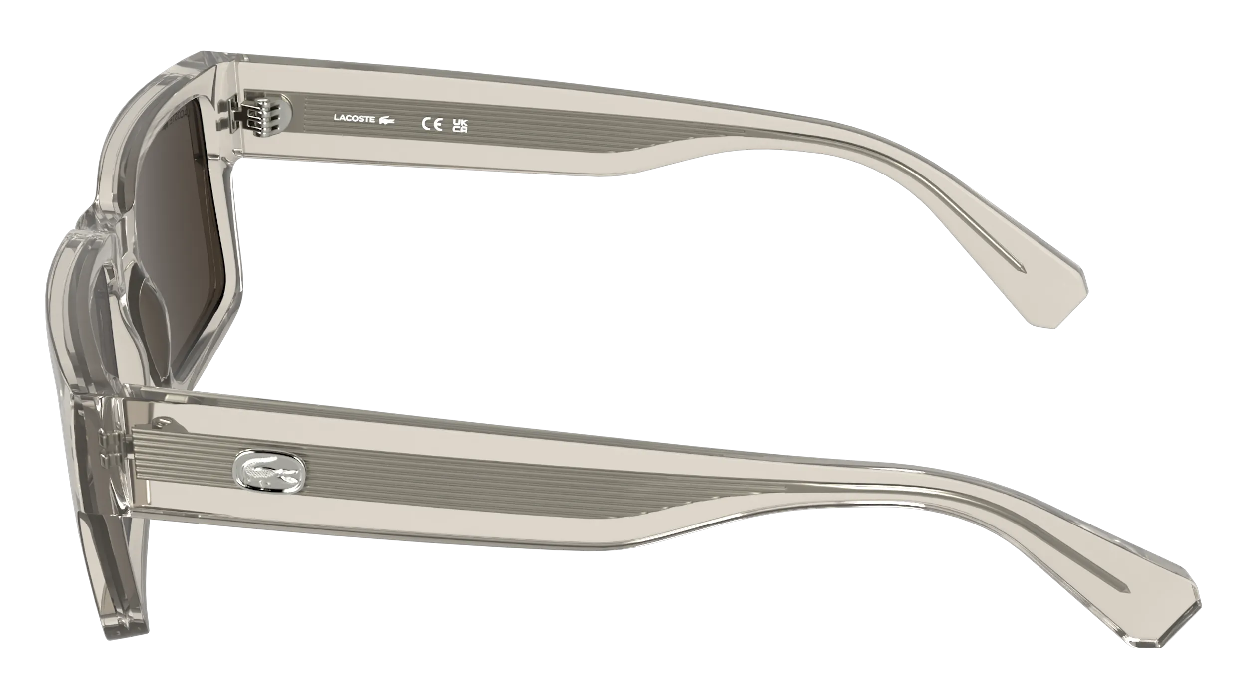 Lacoste L6089S 265 Occhiali da sole Bio-iniettato Grigio Marrone Squadrata Normale - immagine 3