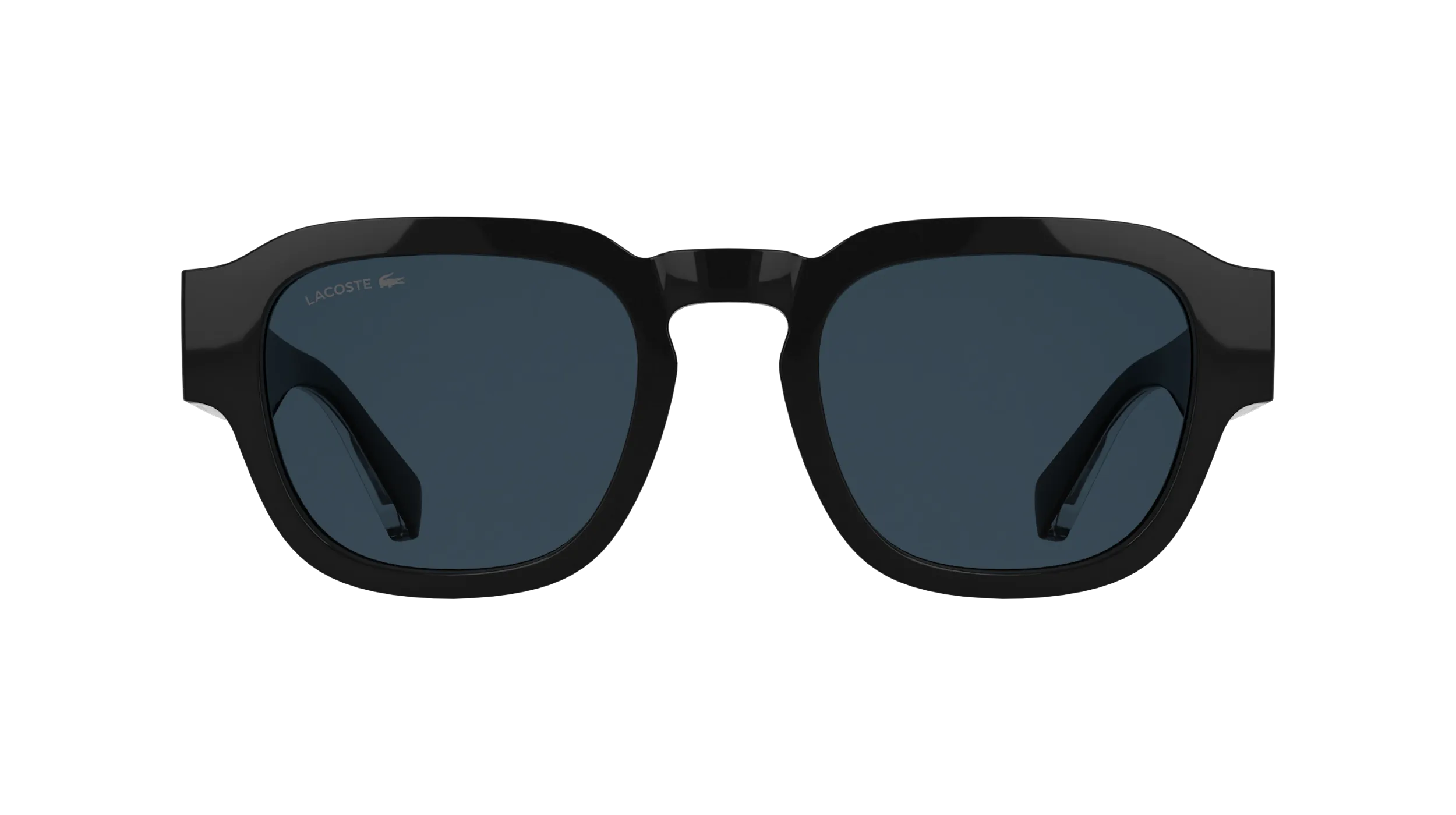 Lacoste L6090S 001 Occhiali da sole Bio-iniettato Nero Blu Squadrata Normale - immagine 2
