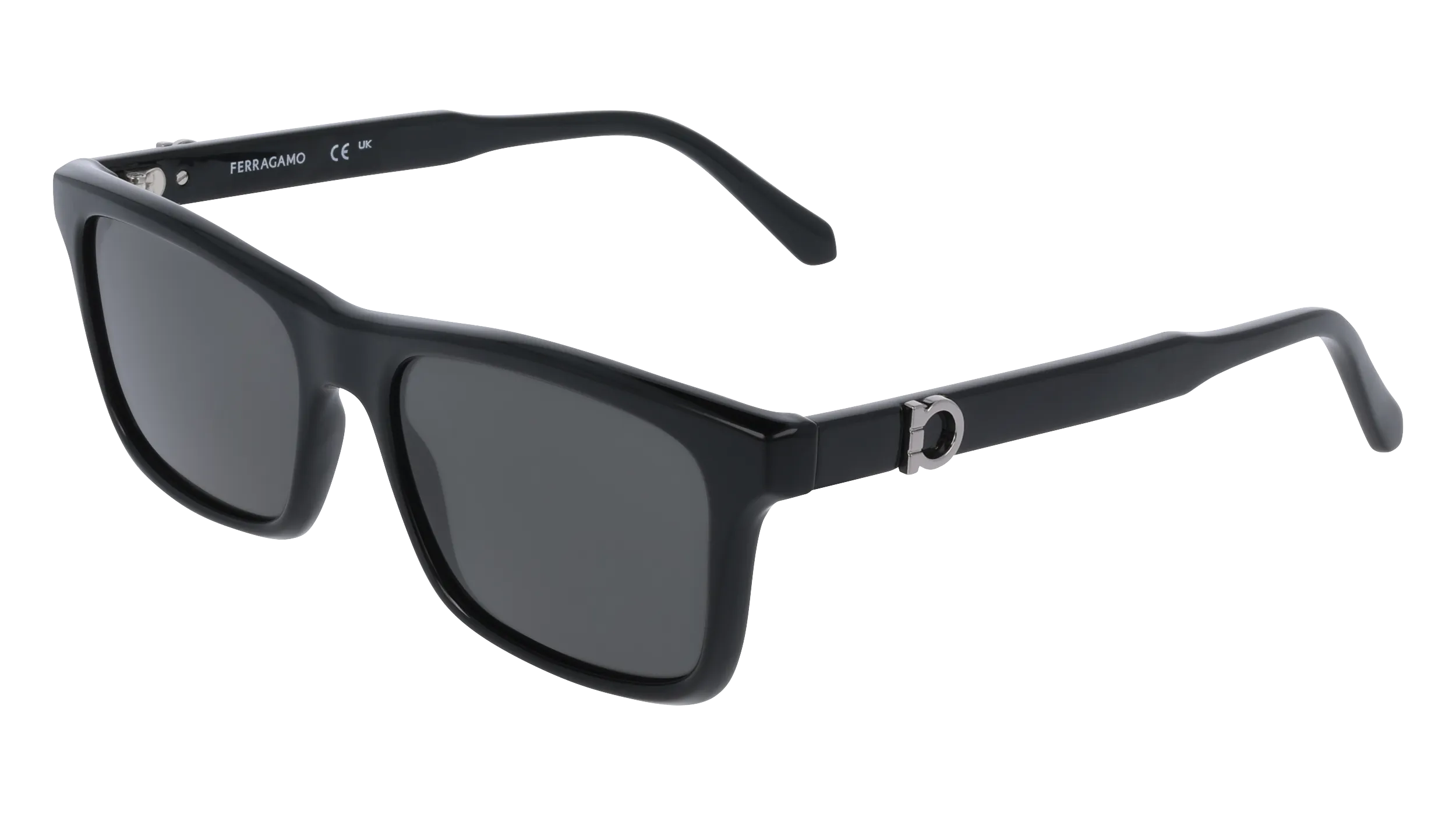Ferragamo SF2060SE 1 Occhiali da sole Nero Fumo Squadrata Normale - immagine 1