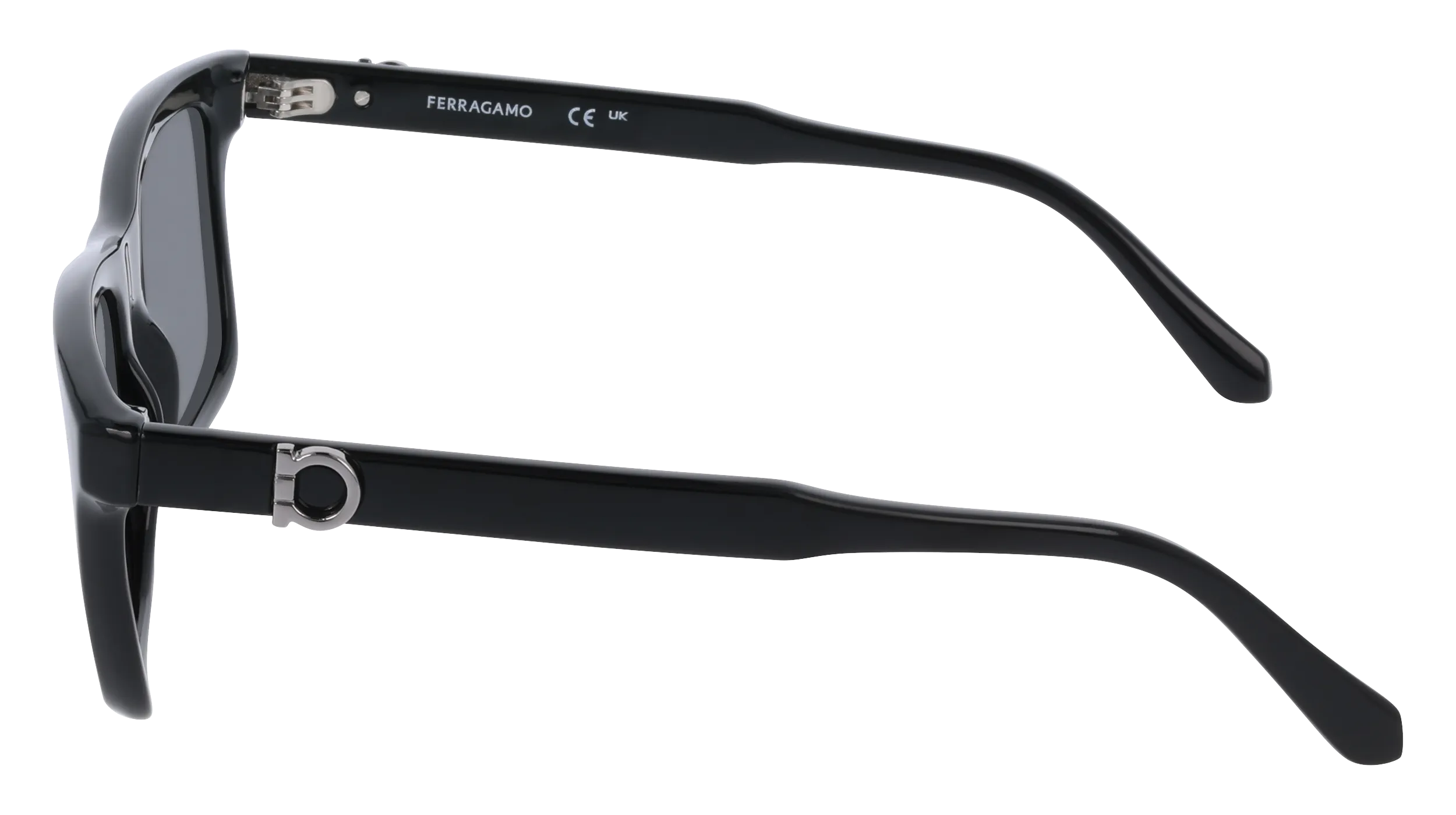 Ferragamo SF2060SE 1 Occhiali da sole Nero Fumo Squadrata Normale - immagine 3