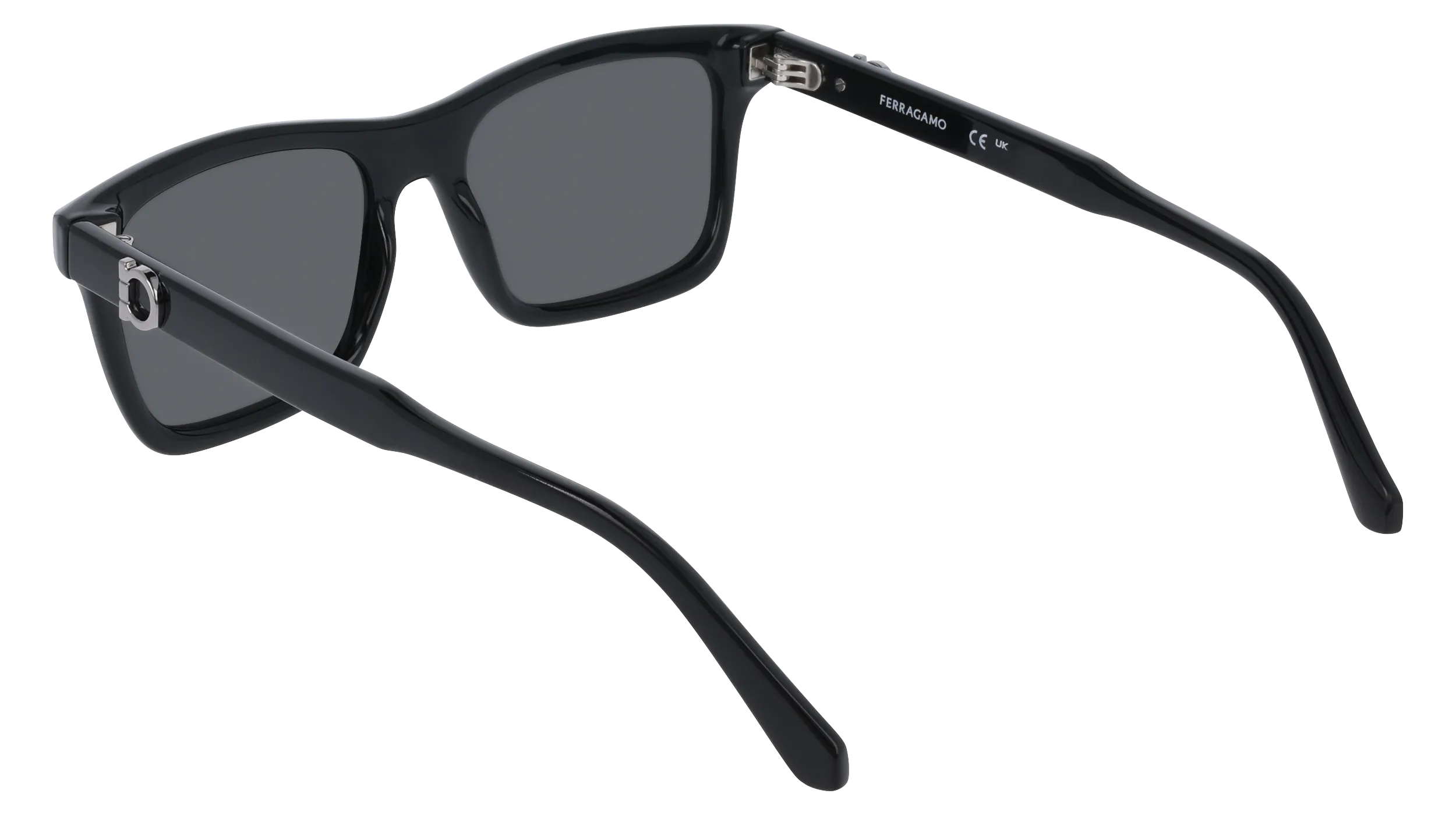 Ferragamo SF2060SE 1 Occhiali da sole Nero Fumo Squadrata Normale - immagine 4