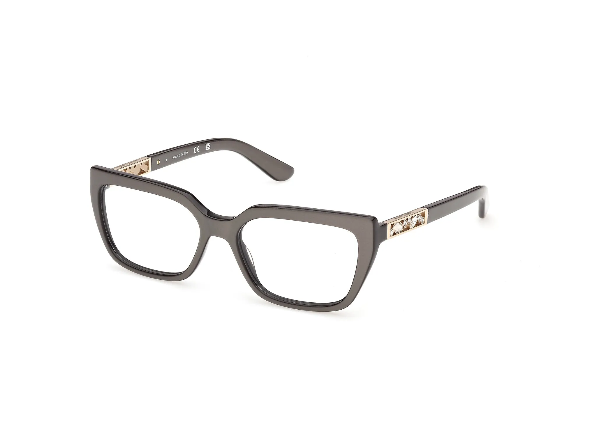 Guess by Marciano GM50064 20 Montature da vista Acetato Grigio Squadrata Normale - immagine 1