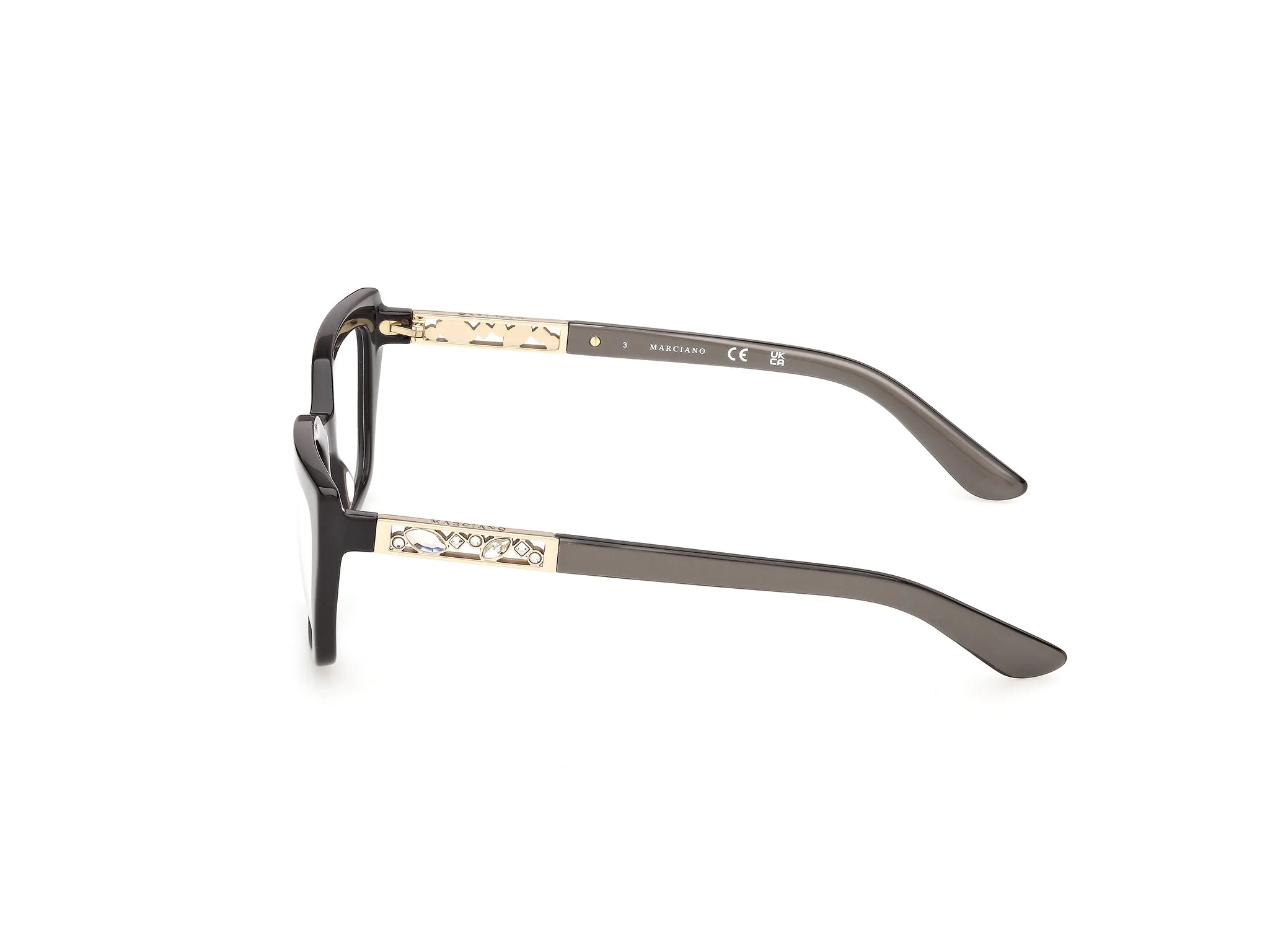 Guess by Marciano GM50064 20 Montature da vista Acetato Grigio Squadrata Normale - immagine 3