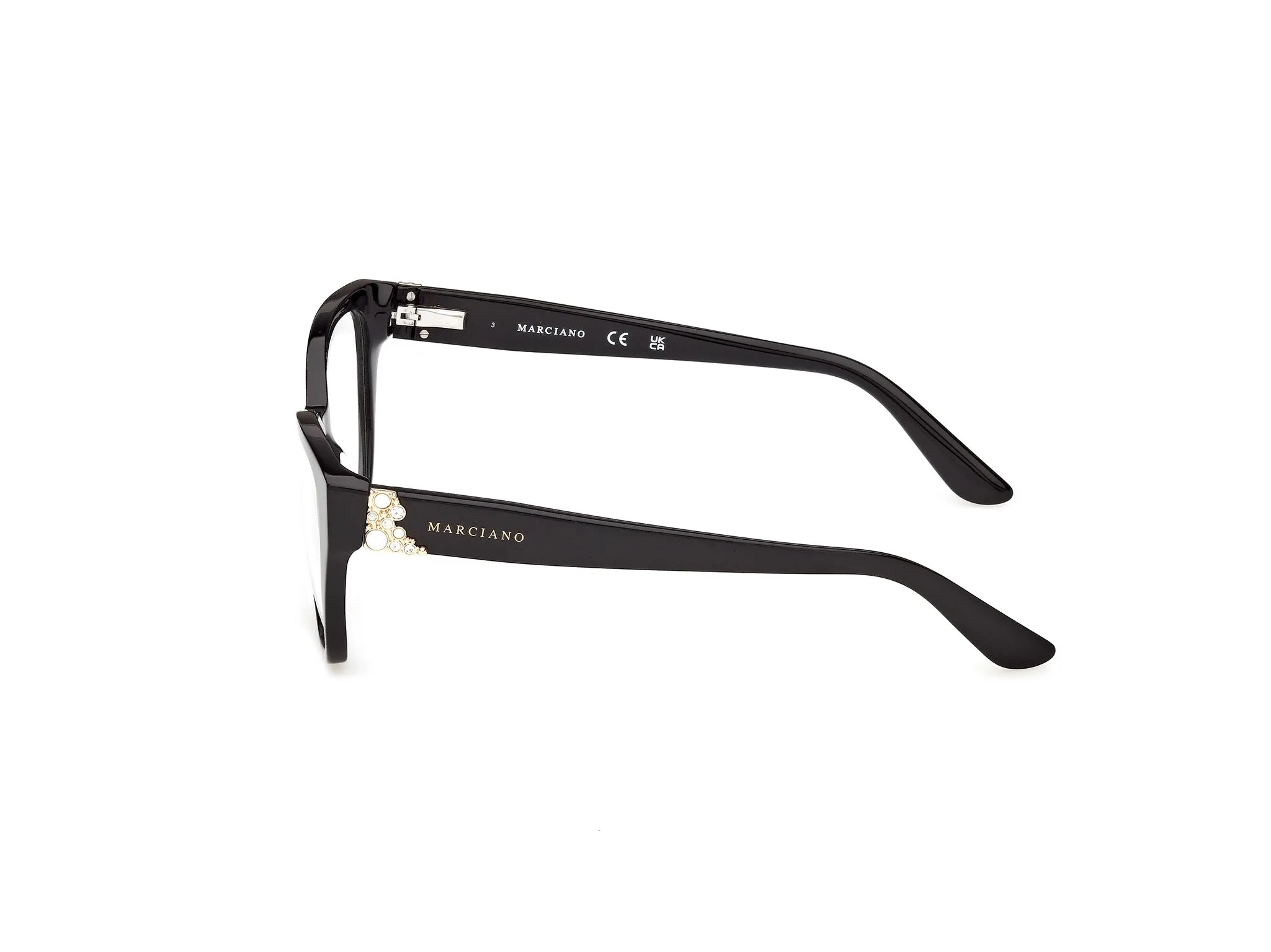 Guess by Marciano GM50063 1 Montature da vista Acetato Nero Cat Eye Normale - immagine 3