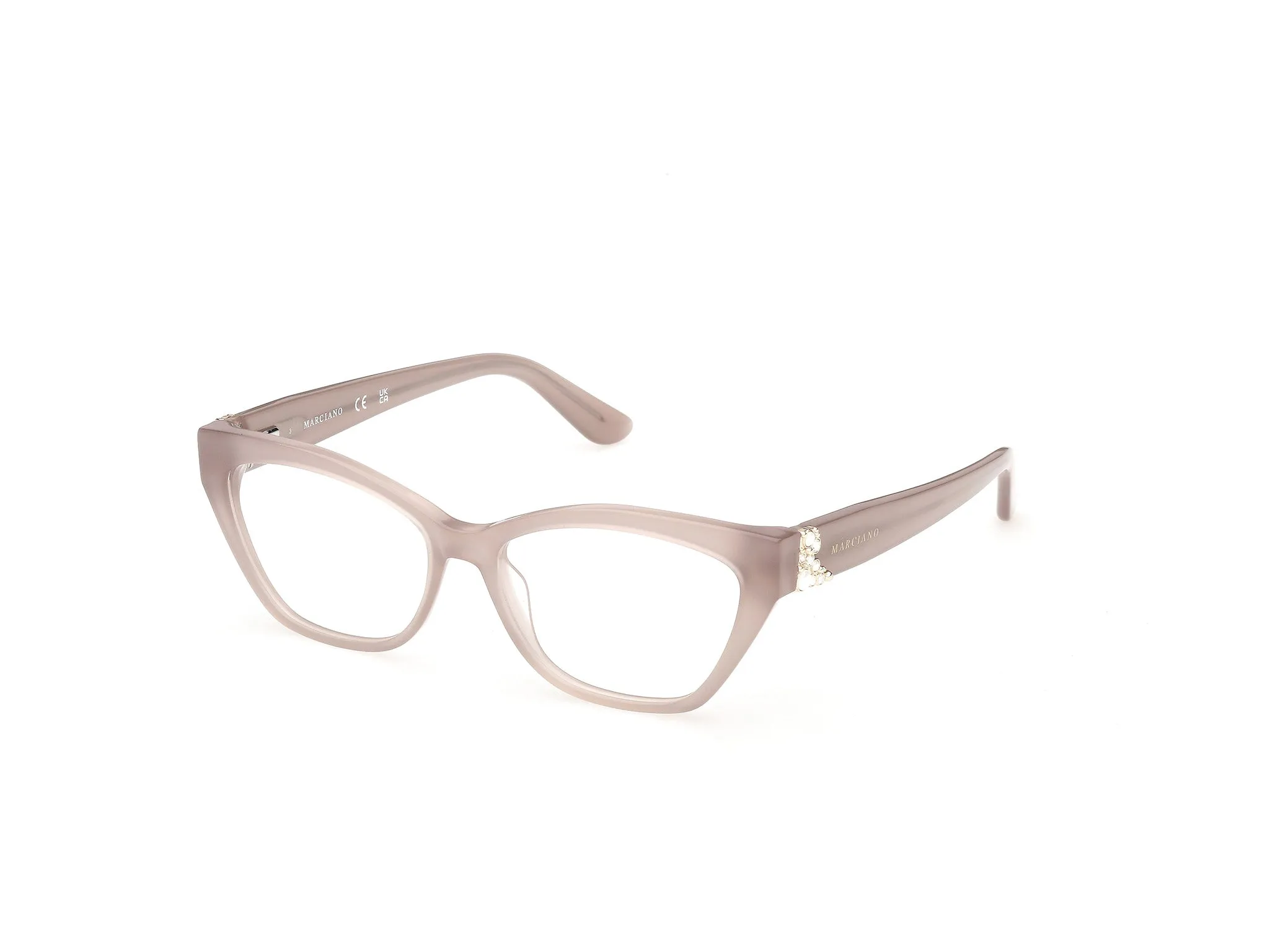 Guess by Marciano GM50062 59 Montature da vista Acetato Beige Cat Eye Normale - immagine 1