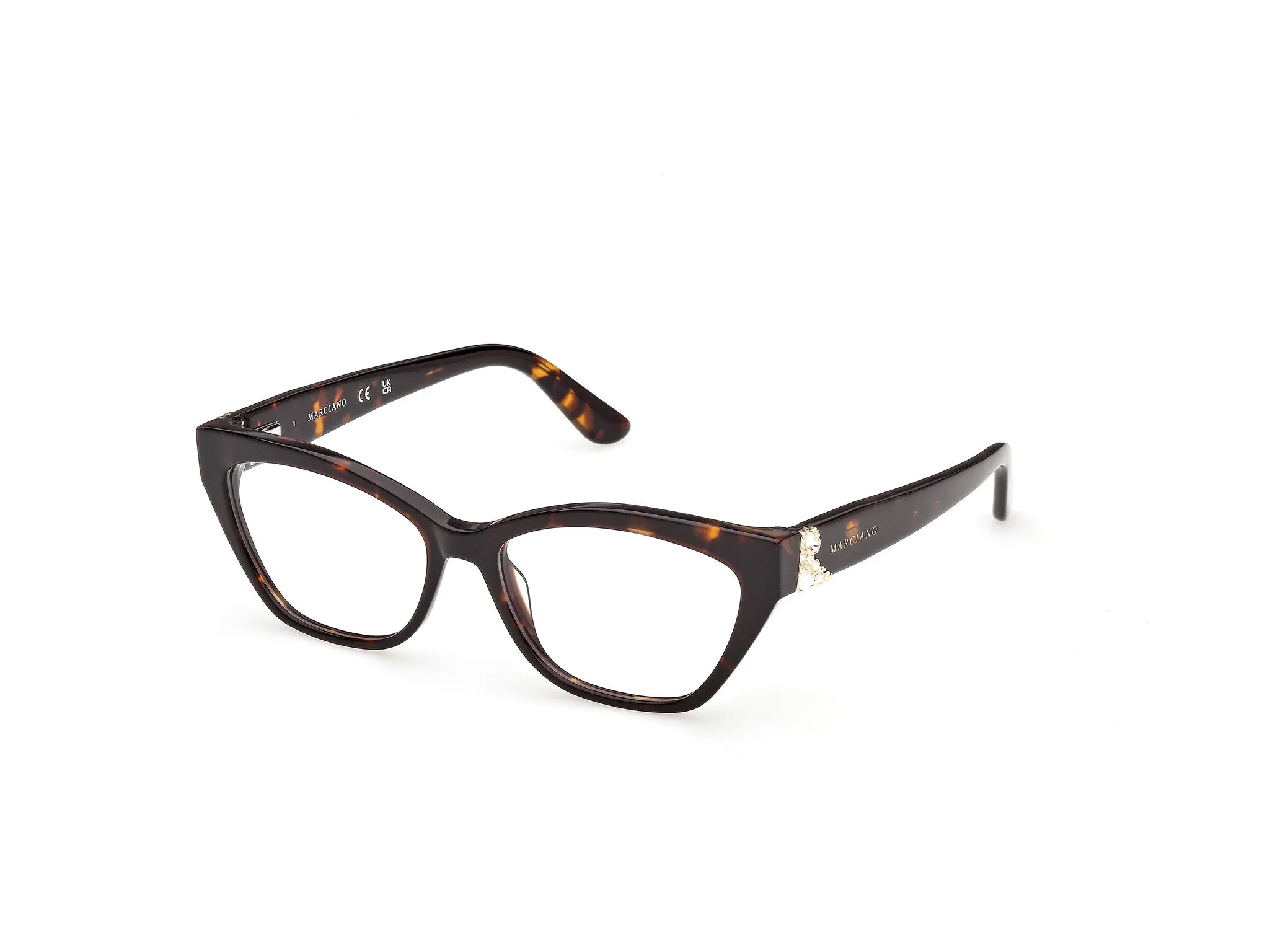 Guess by Marciano GM50062 52 Montature da vista Acetato Havana Cat Eye Normale - immagine 1