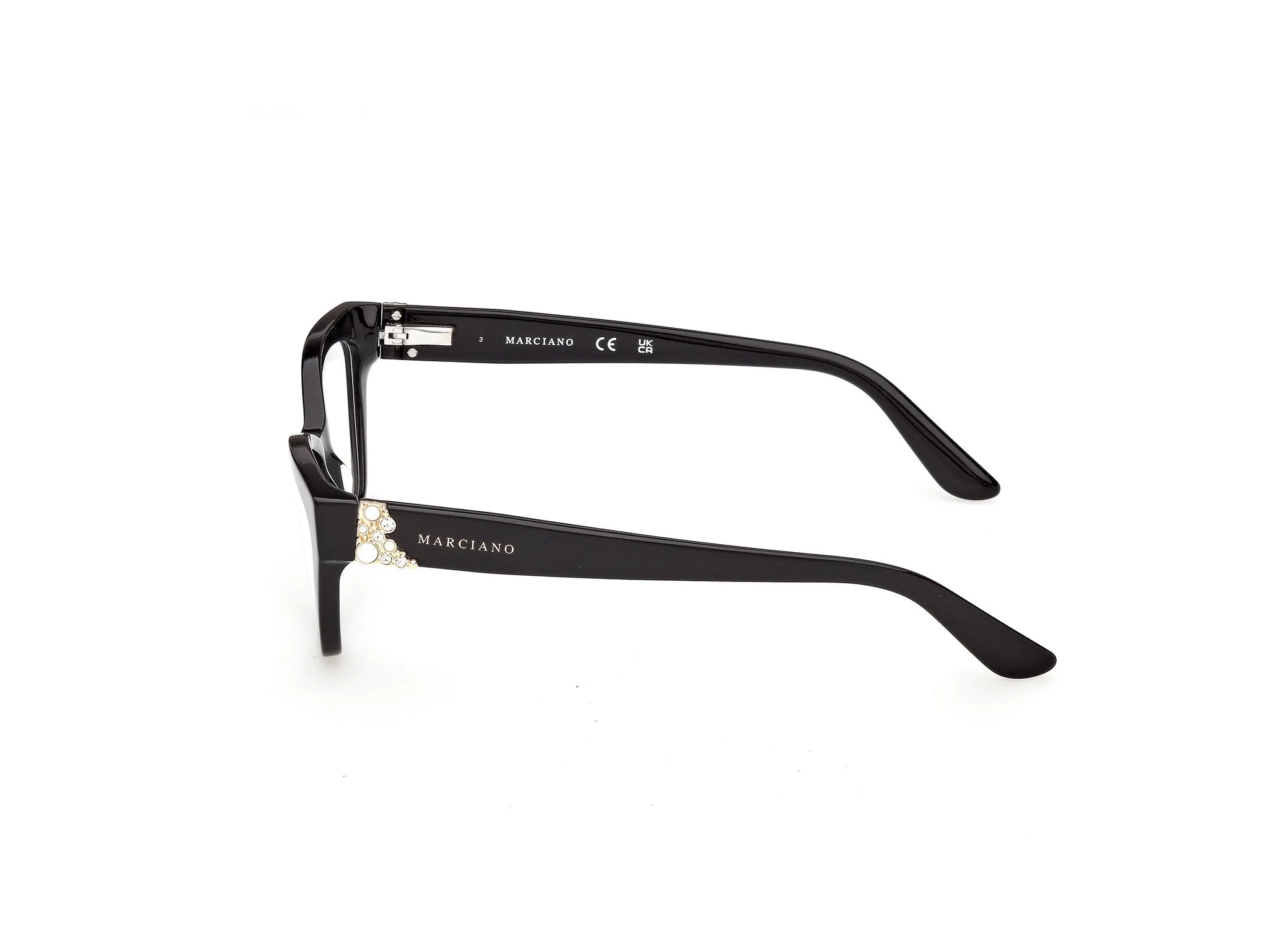 Guess by Marciano GM50062 1 Montature da vista Acetato Nero Cat Eye Normale - immagine 3