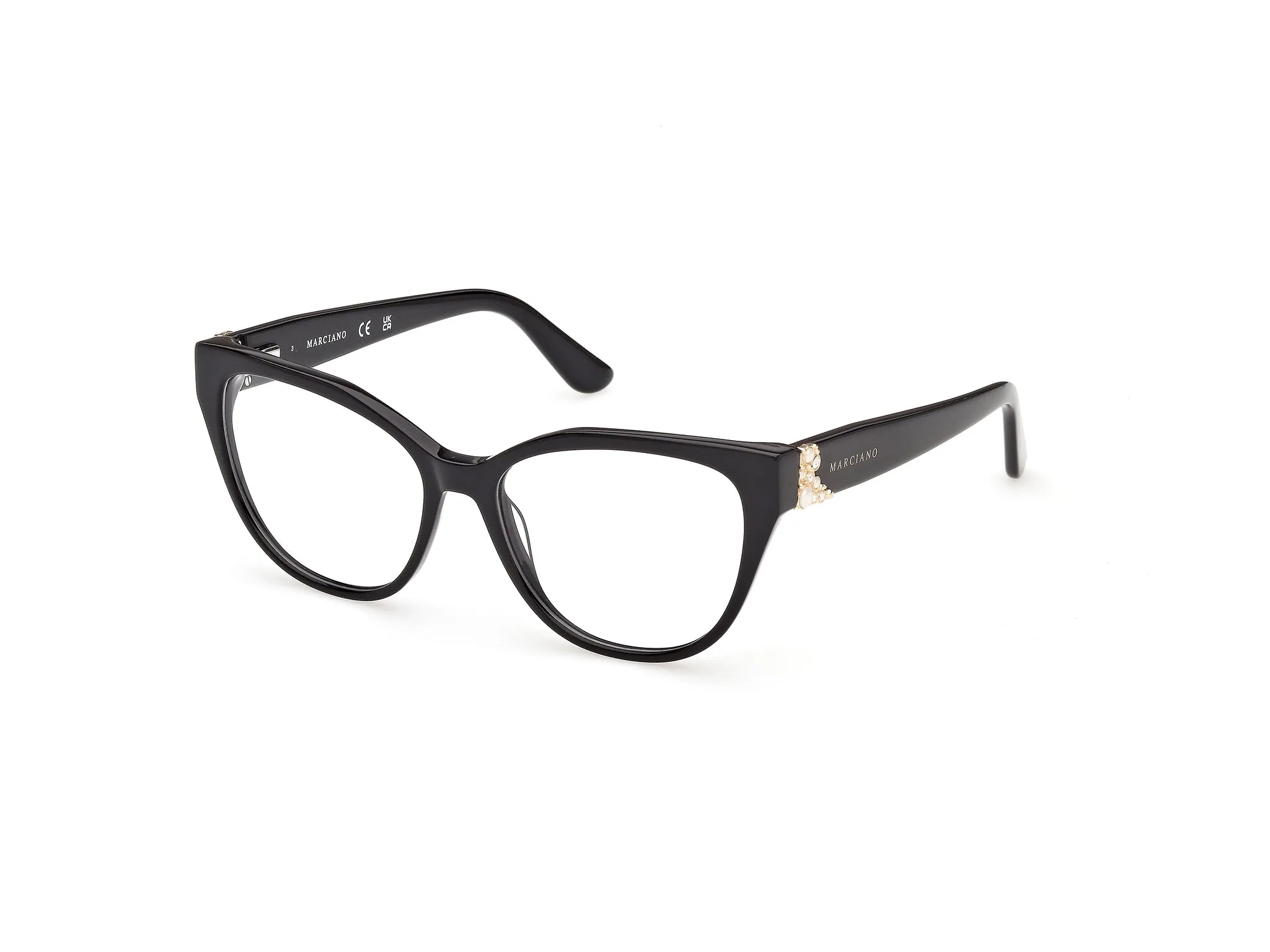 Guess by Marciano GM50061 1 Montature da vista Acetato Nero Cat Eye Normale - immagine 1