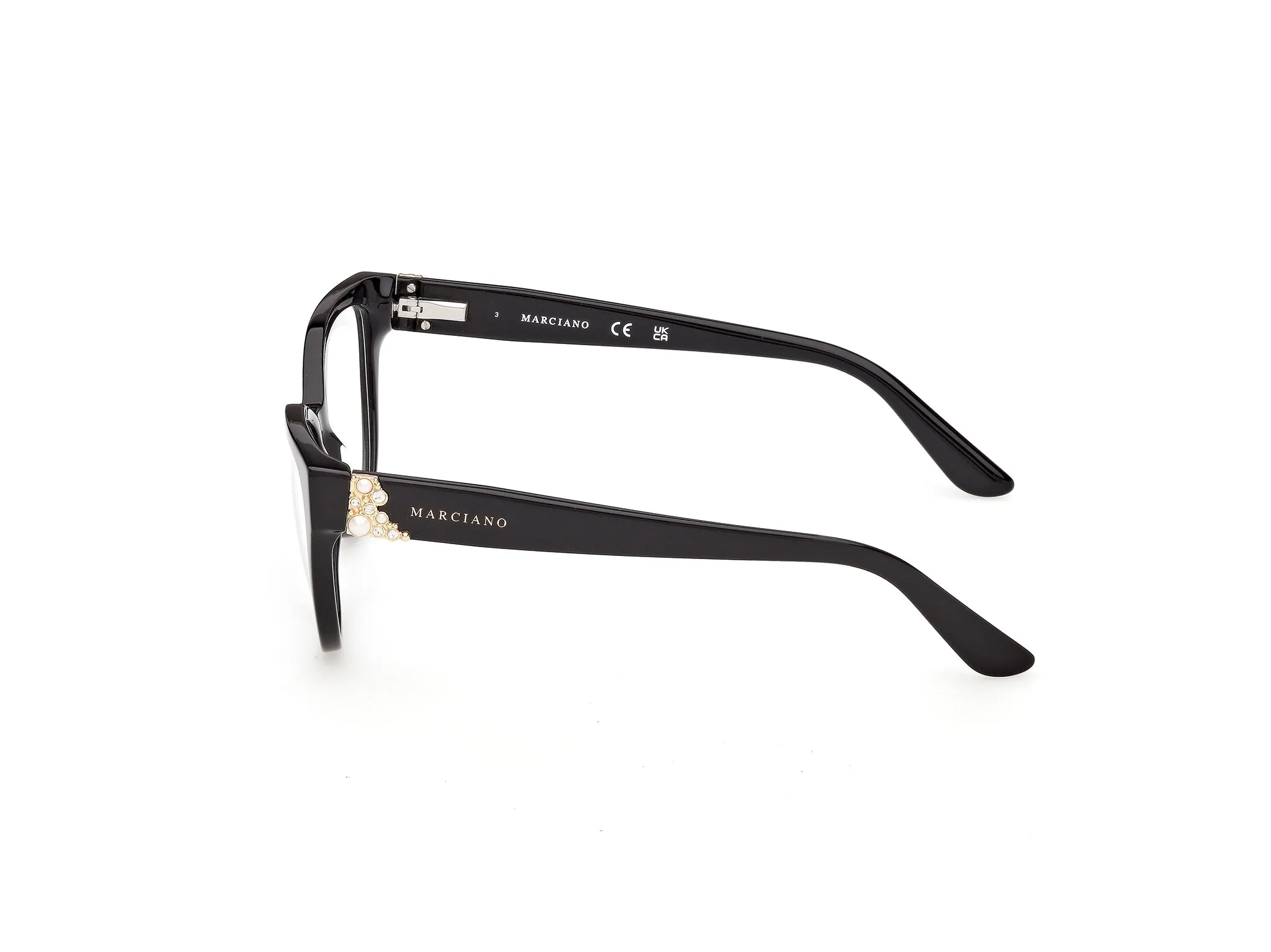 Guess by Marciano GM50061 1 Montature da vista Acetato Nero Cat Eye Normale - immagine 3