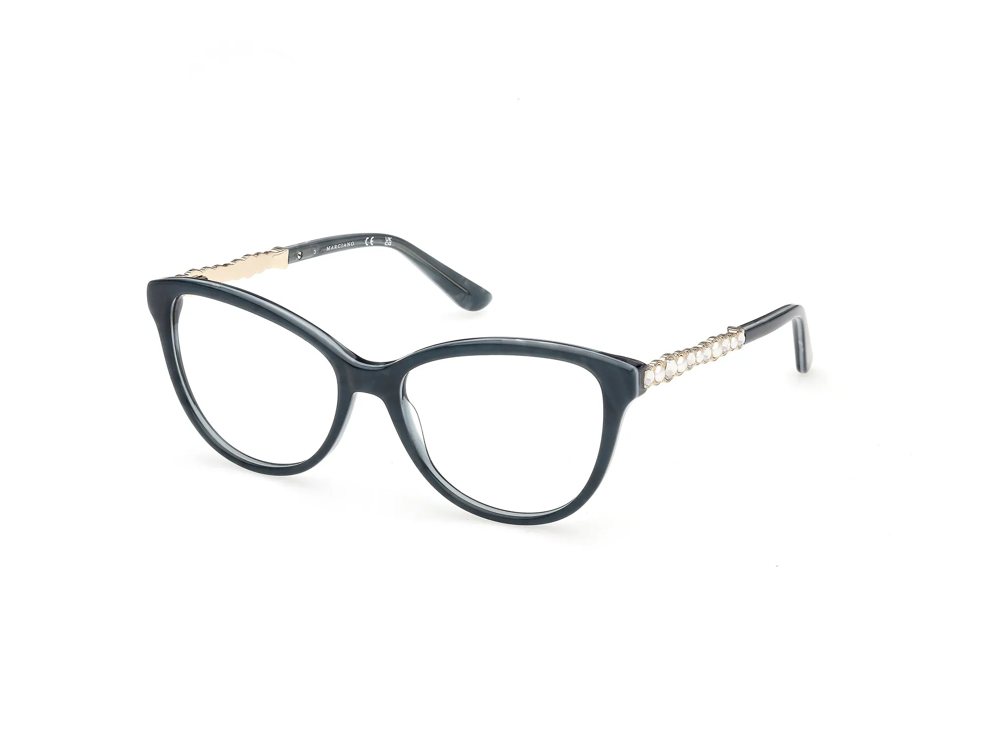 Guess by Marciano GM50060 89 Montature da vista Acetato Turchese Cat Eye Normale - immagine 1