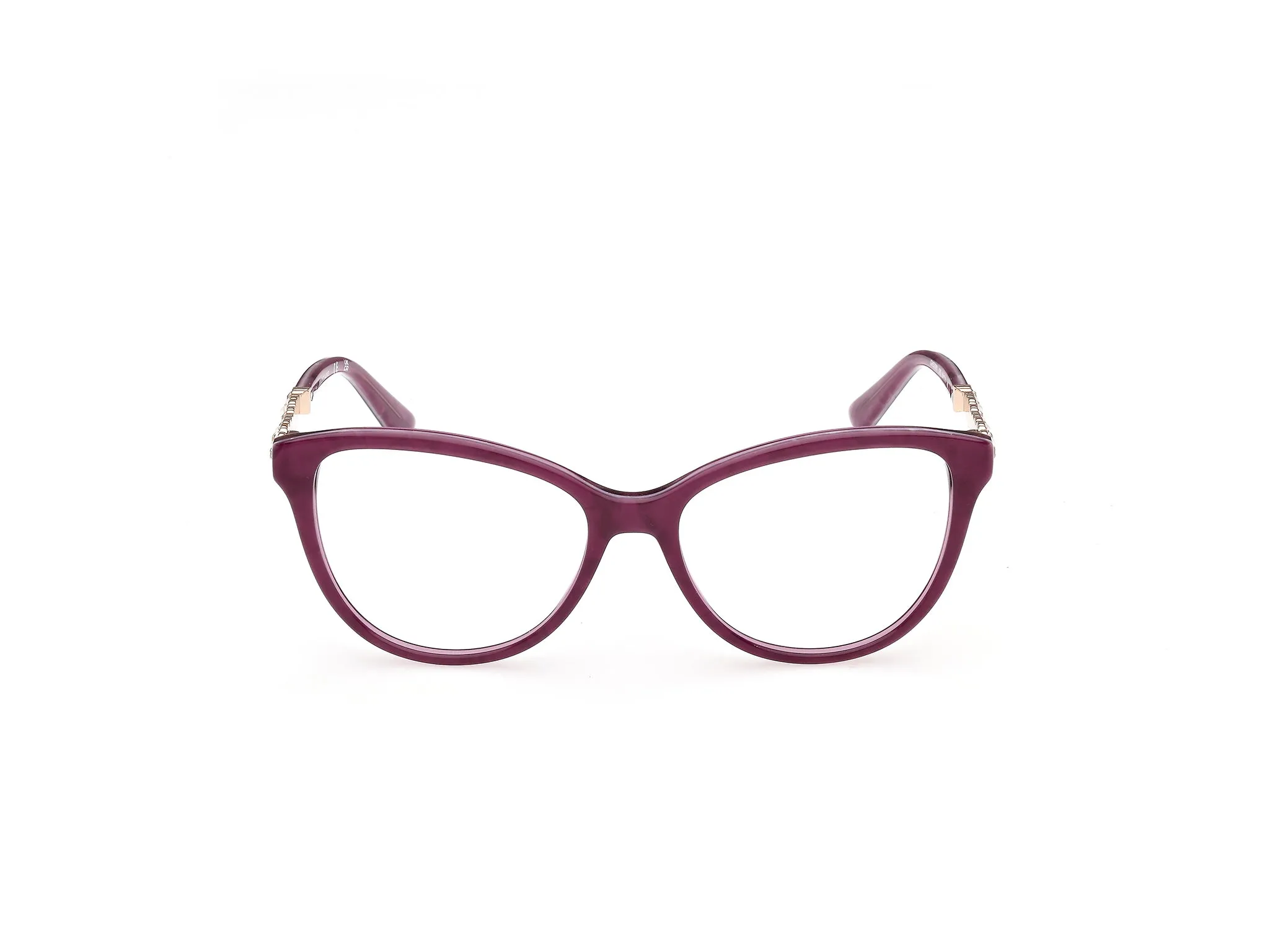 Guess by Marciano GM50060 83 Montature da vista Acetato Viola Cat Eye Normale - immagine 2