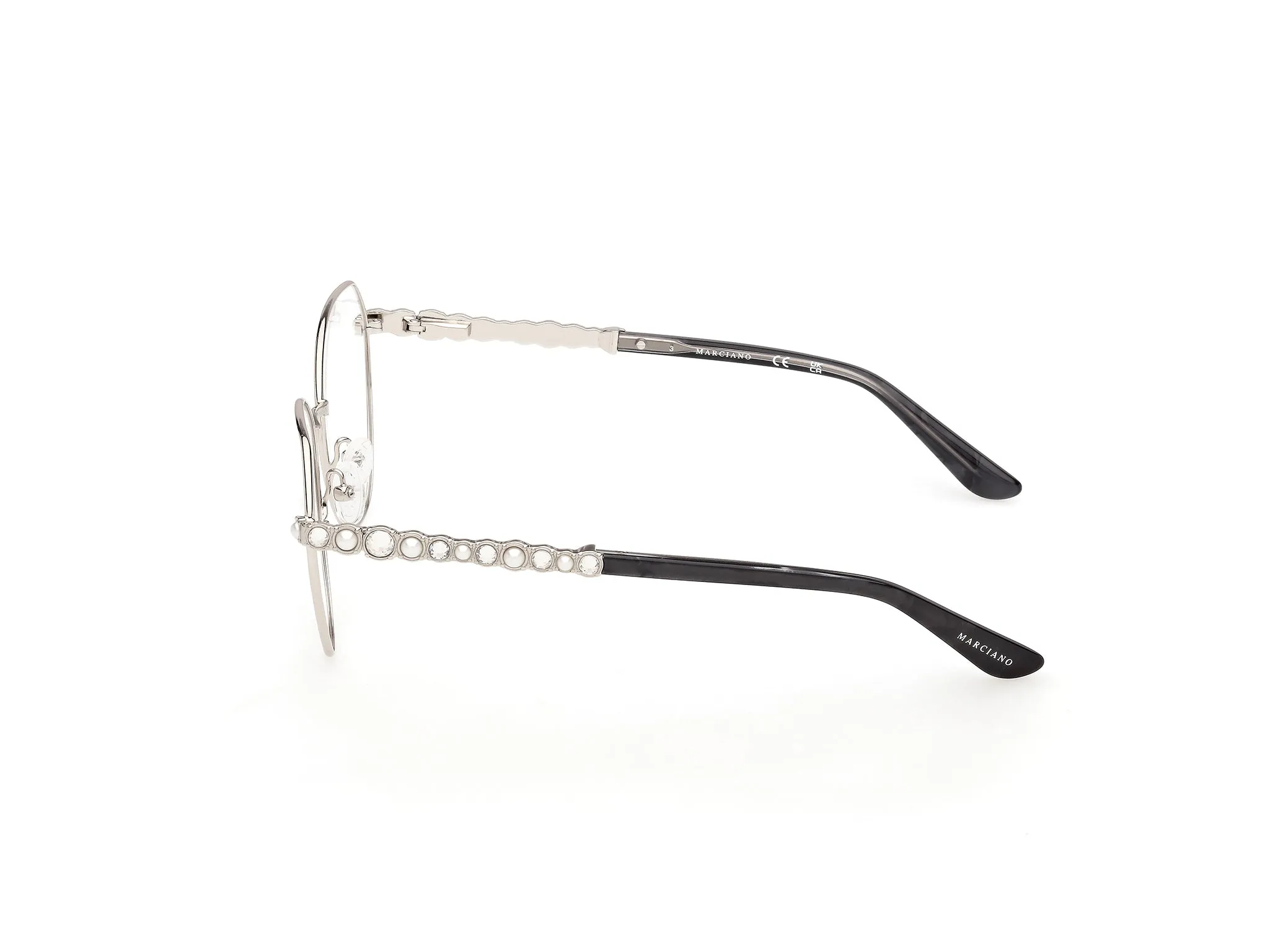 Guess by Marciano GM50056 10 Montature da vista Metallo Grigio Rotonda Normale - immagine 3