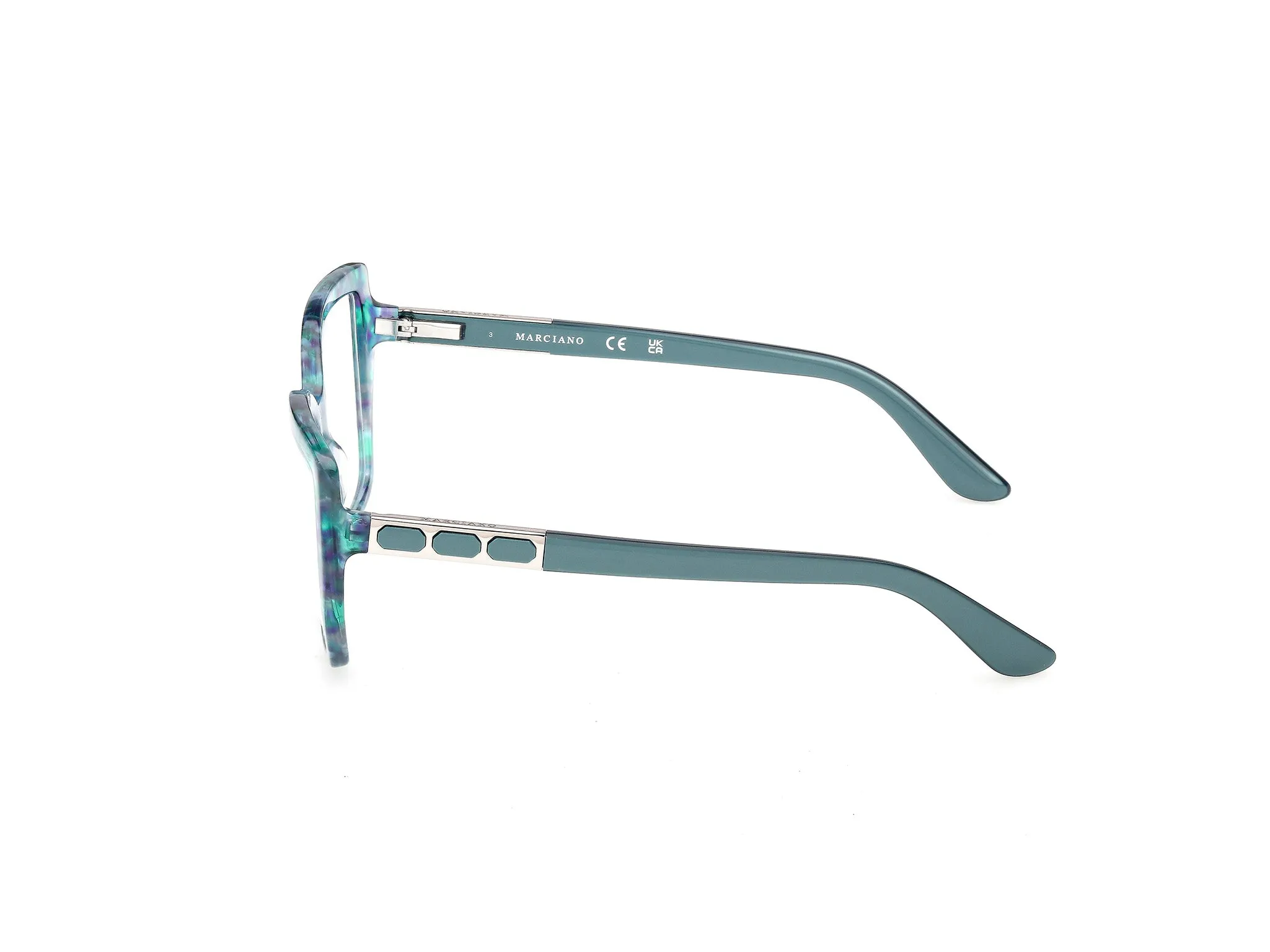 Guess by Marciano GM50055 89 Montature da vista Acetato Havana Squadrata Normale - immagine 3