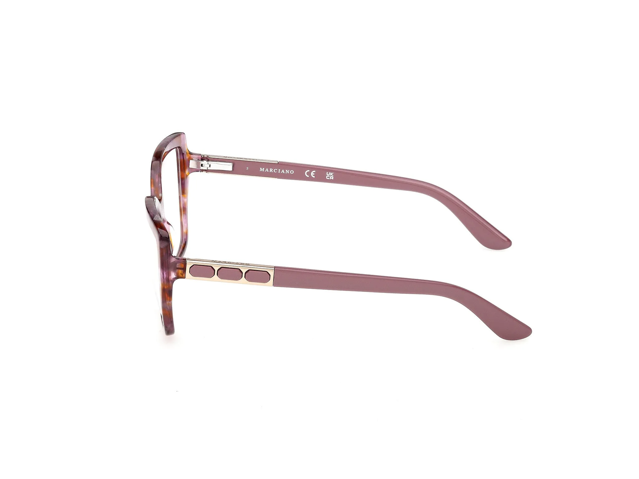 Guess by Marciano GM50055 83 Montature da vista Acetato Havana Squadrata Normale - immagine 3