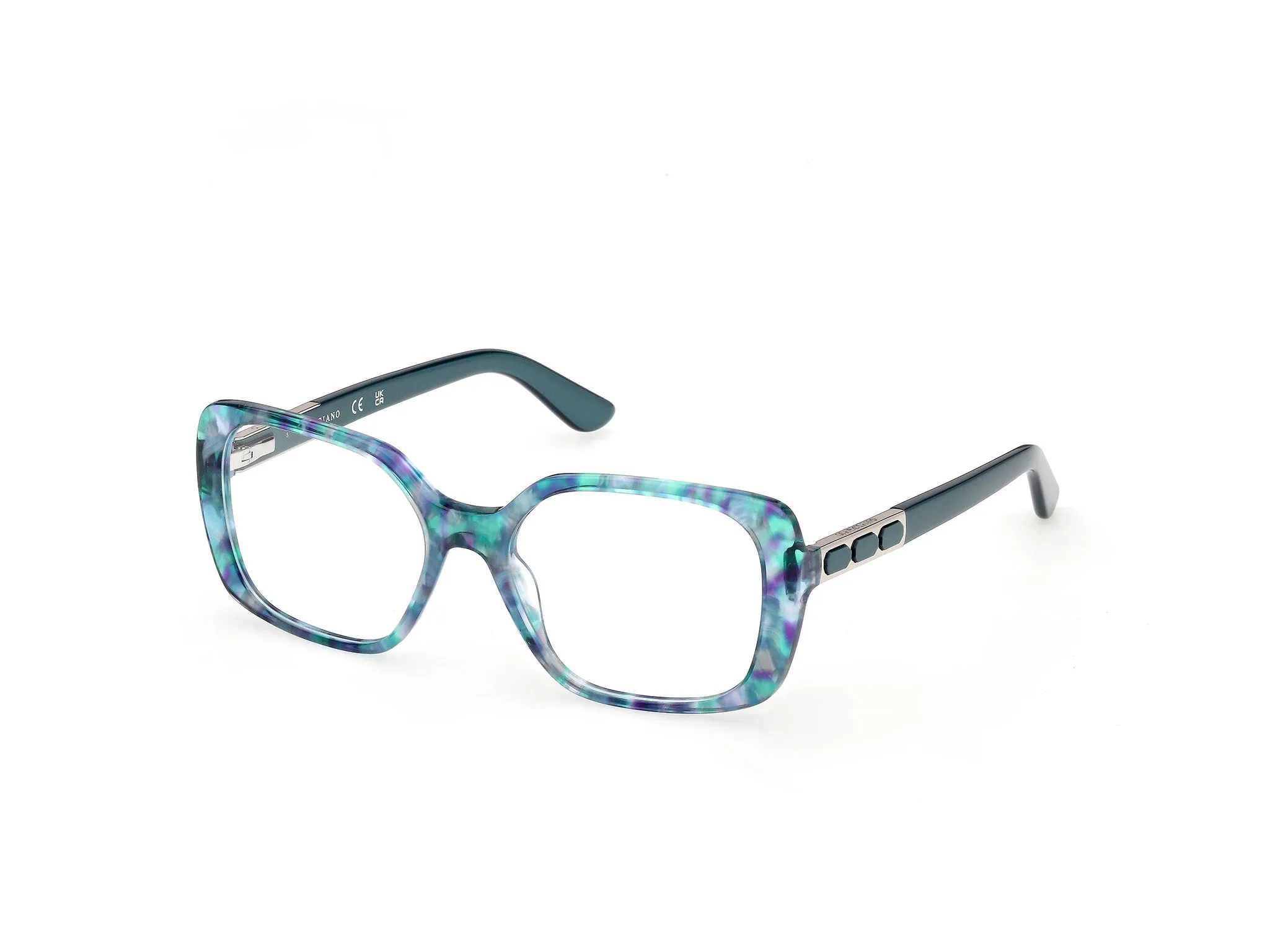 Guess by Marciano GM50054 89 Montature da vista Acetato Havana Squadrata Normale - immagine 1