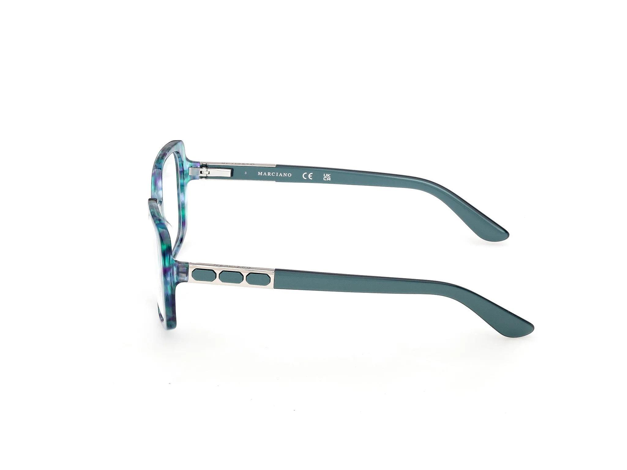 Guess by Marciano GM50054 89 Montature da vista Acetato Havana Squadrata Normale - immagine 3