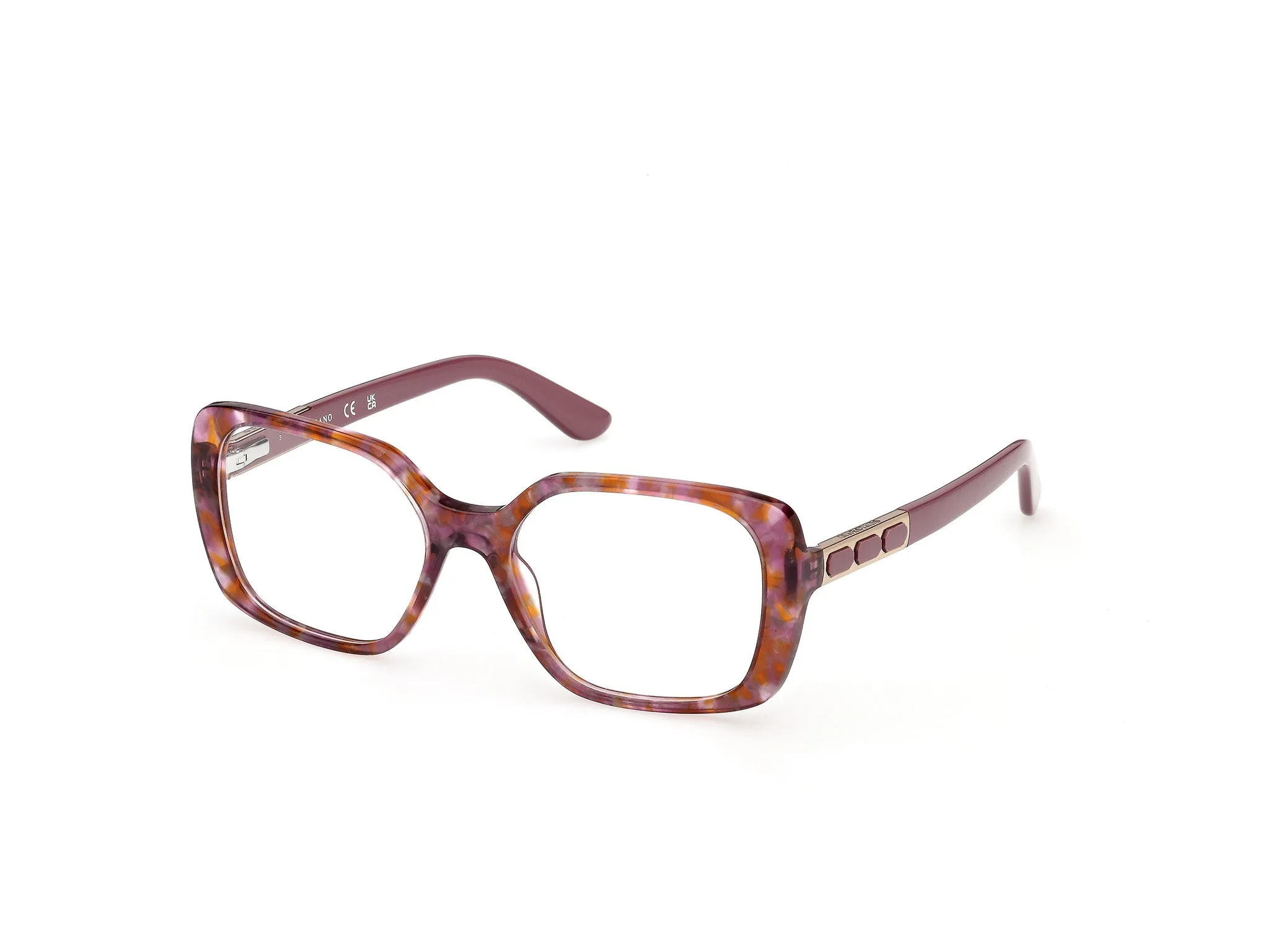 Guess by Marciano GM50054 83 Montature da vista Acetato Havana Squadrata Normale - immagine 1
