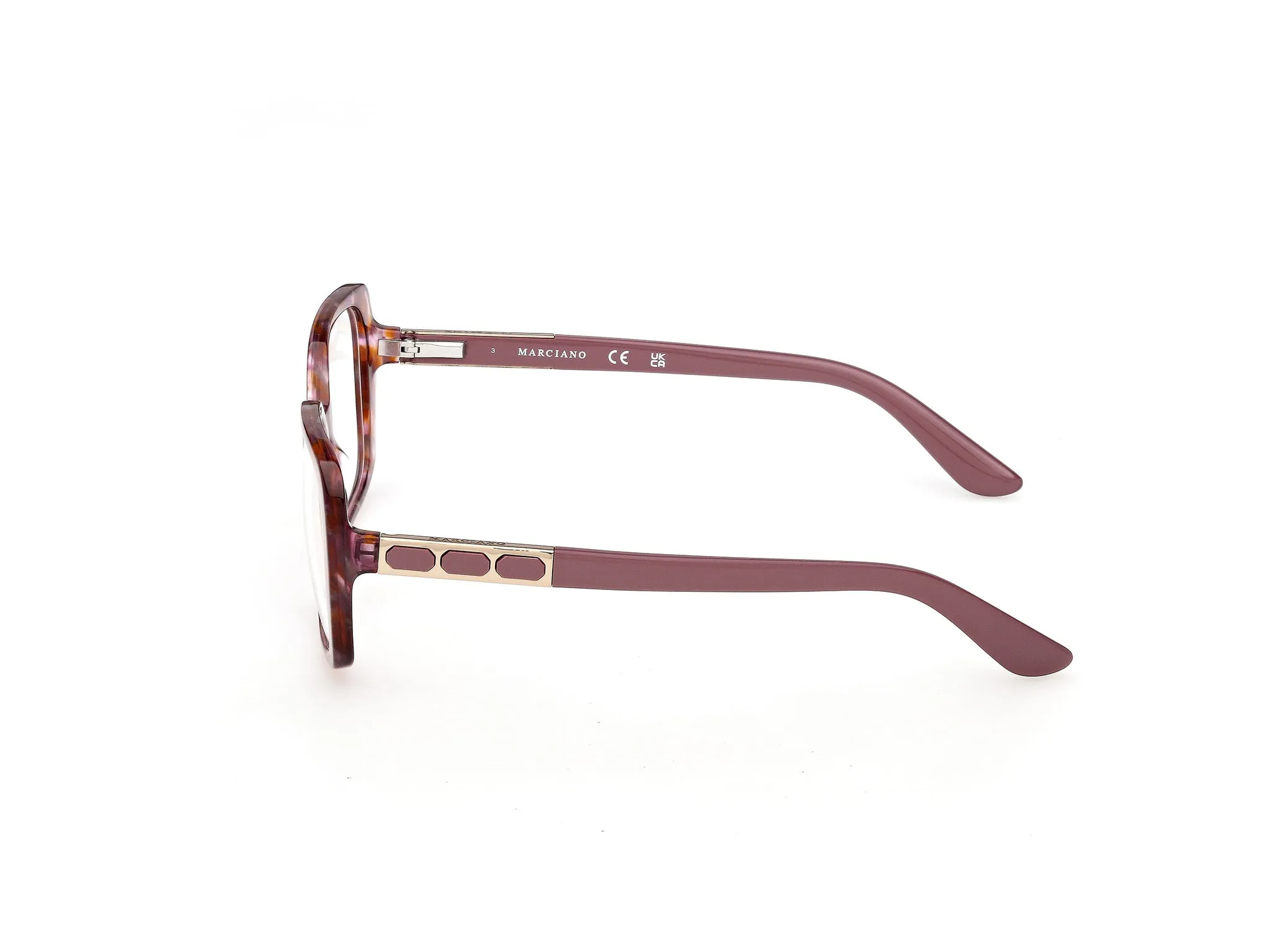 Guess by Marciano GM50054 83 Montature da vista Acetato Havana Squadrata Normale - immagine 3