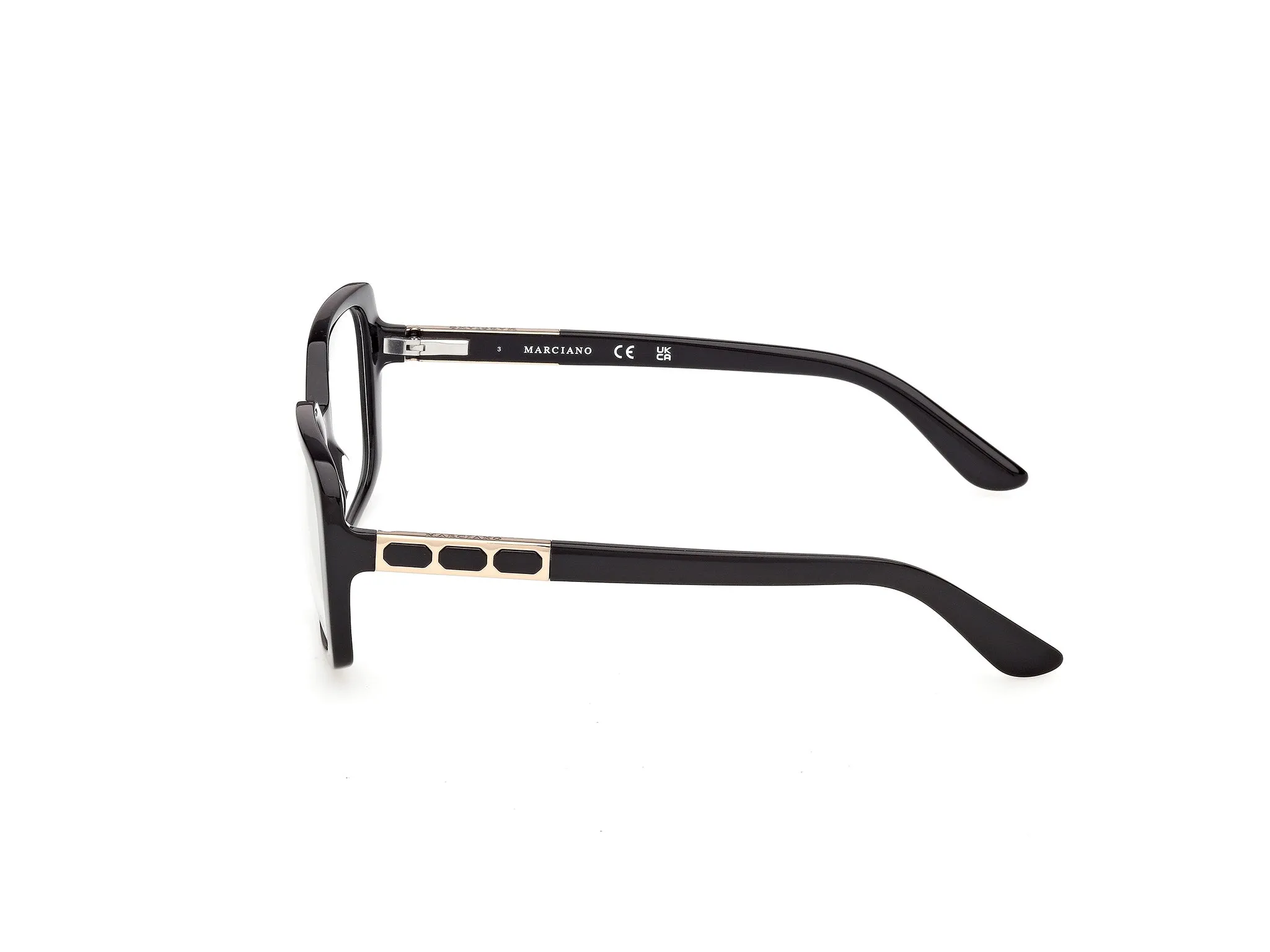 Guess by Marciano GM50054 1 Montature da vista Acetato Nero Squadrata Normale - immagine 3
