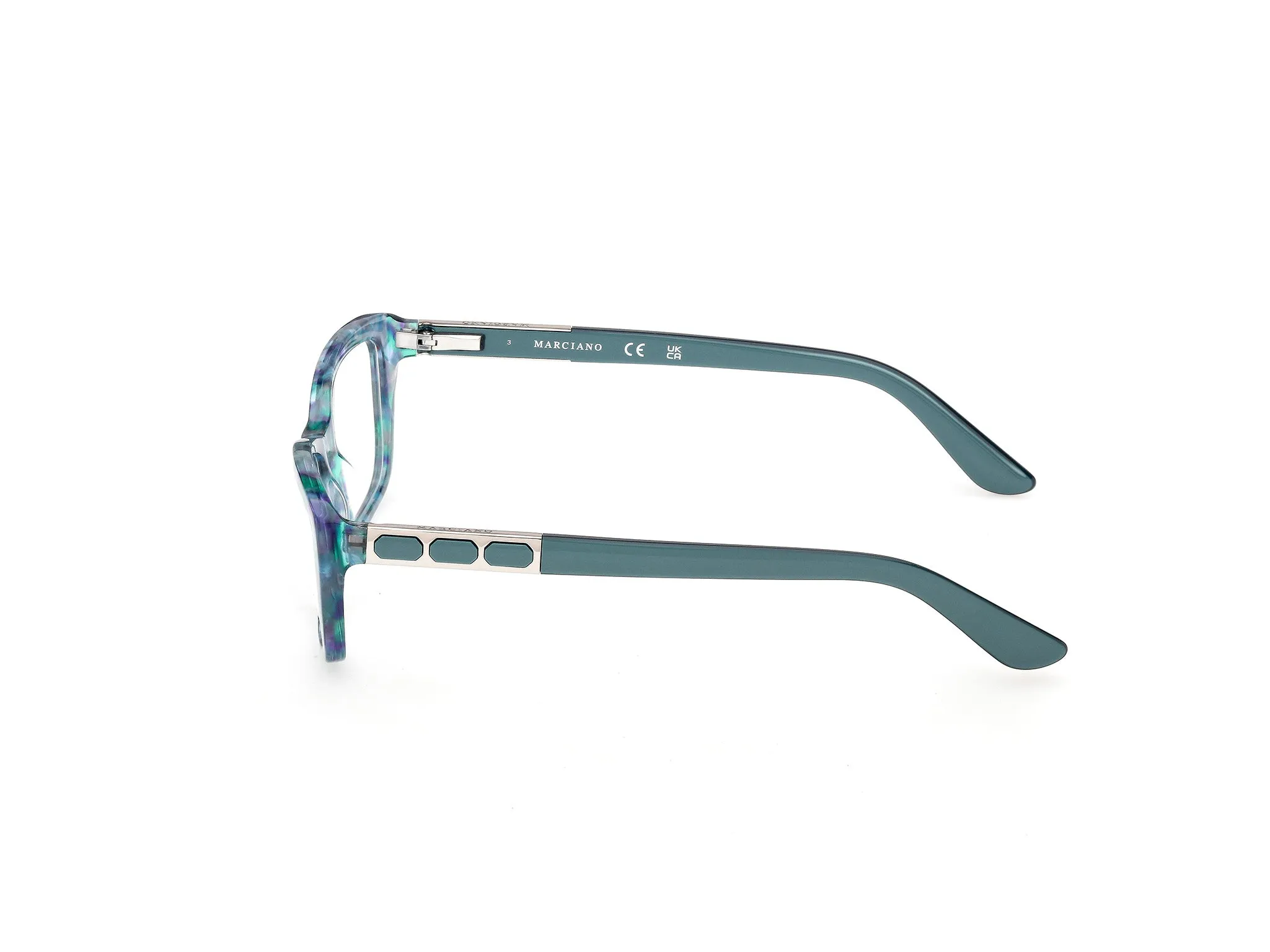 Guess by Marciano GM50053 89 Montature da vista Acetato Havana Squadrata Normale - immagine 3