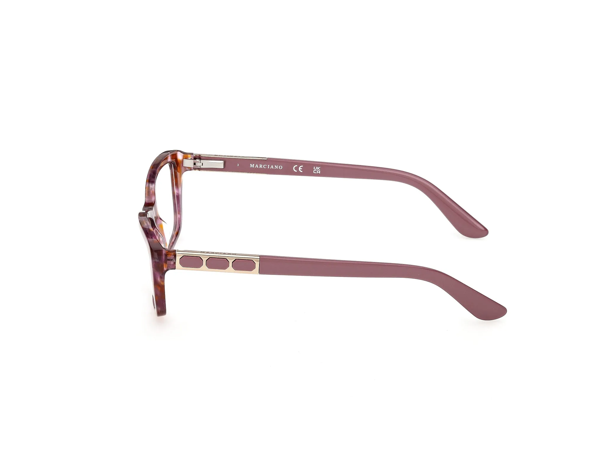 Guess by Marciano GM50053 83 Montature da vista Acetato Havana Squadrata Normale - immagine 3