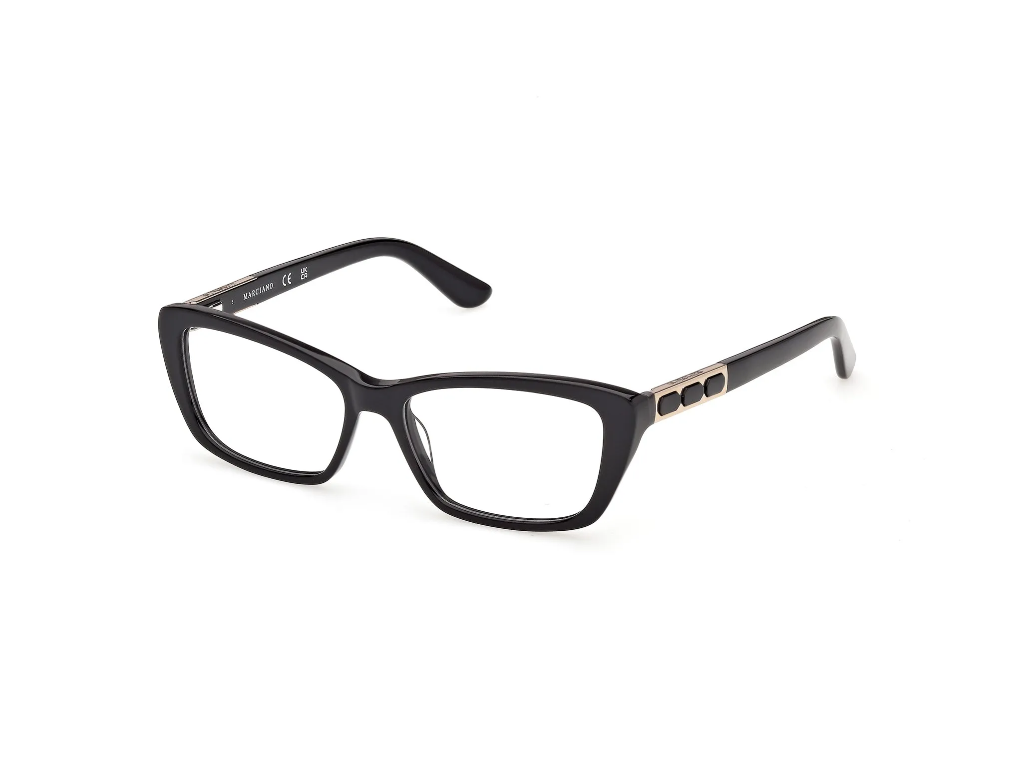 Guess by Marciano GM50053 1 Montature da vista Acetato Nero Squadrata Normale - immagine 1