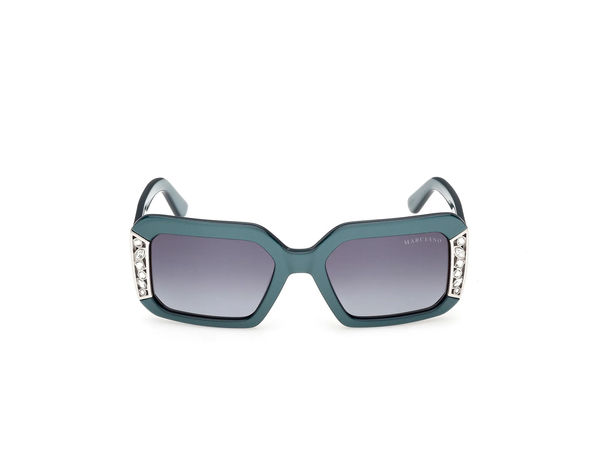 Guess by Marciano GM00042 87W Occhiali da sole Acetato Turchese Blu Geometrica Normale - immagine 2