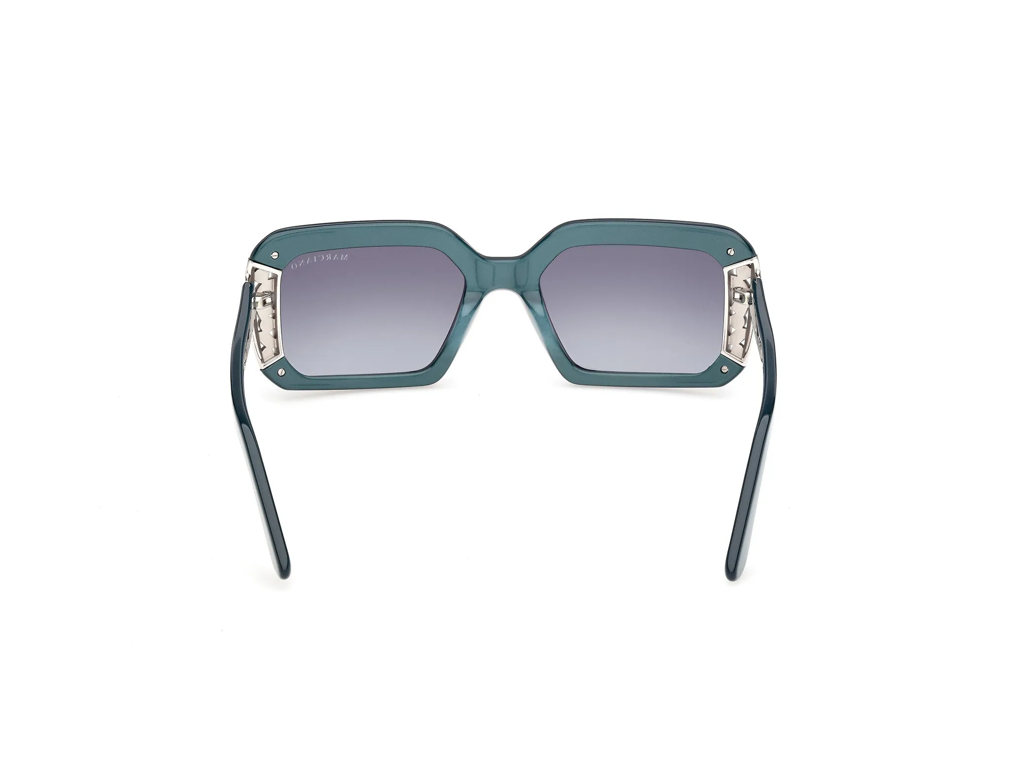 Guess by Marciano GM00042 87W Occhiali da sole Acetato Turchese Blu Geometrica Normale - immagine 4