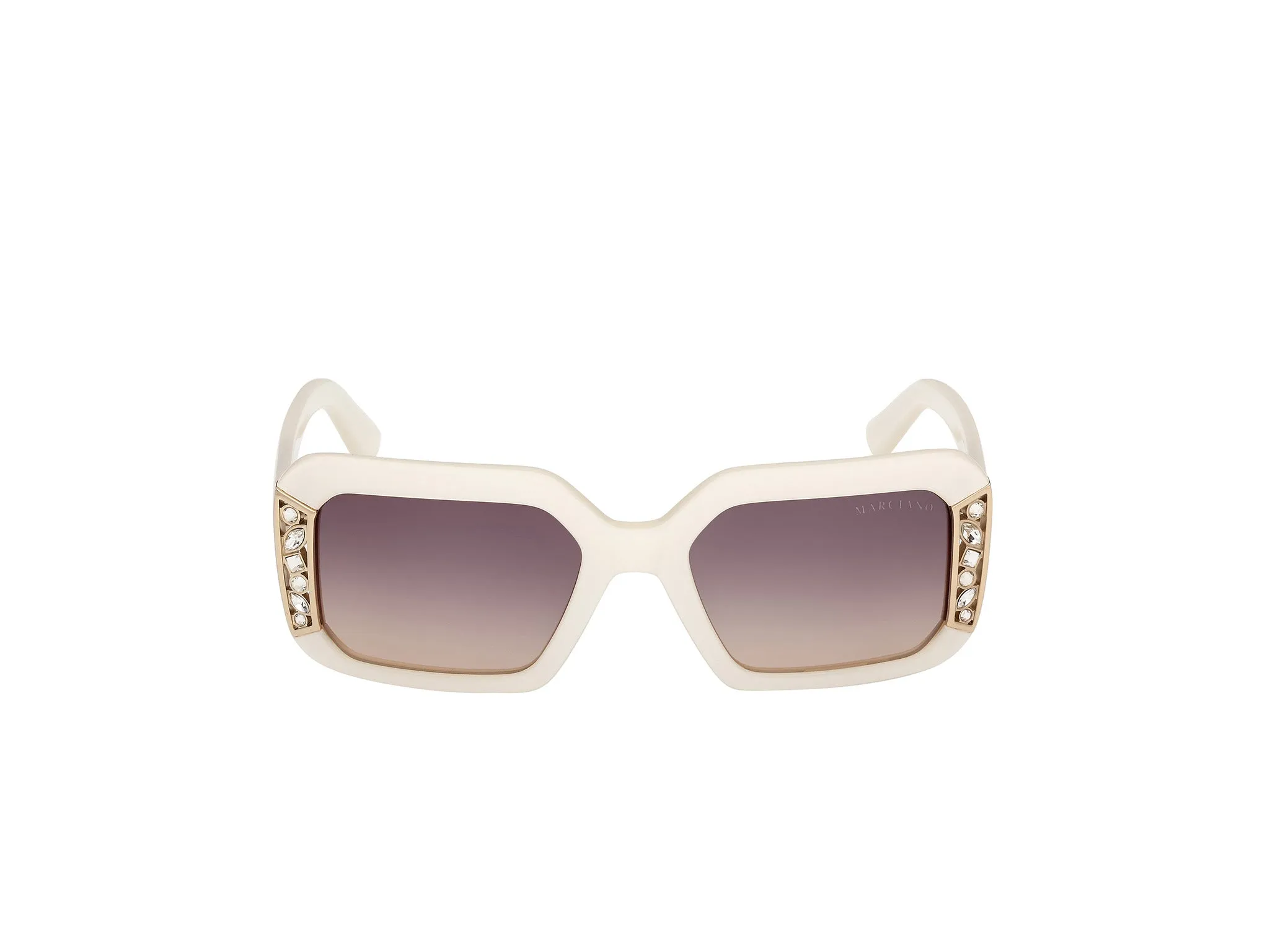 Guess by Marciano GM00042 25B Occhiali da sole Acetato Avorio Fumo Geometrica Normale - immagine 2