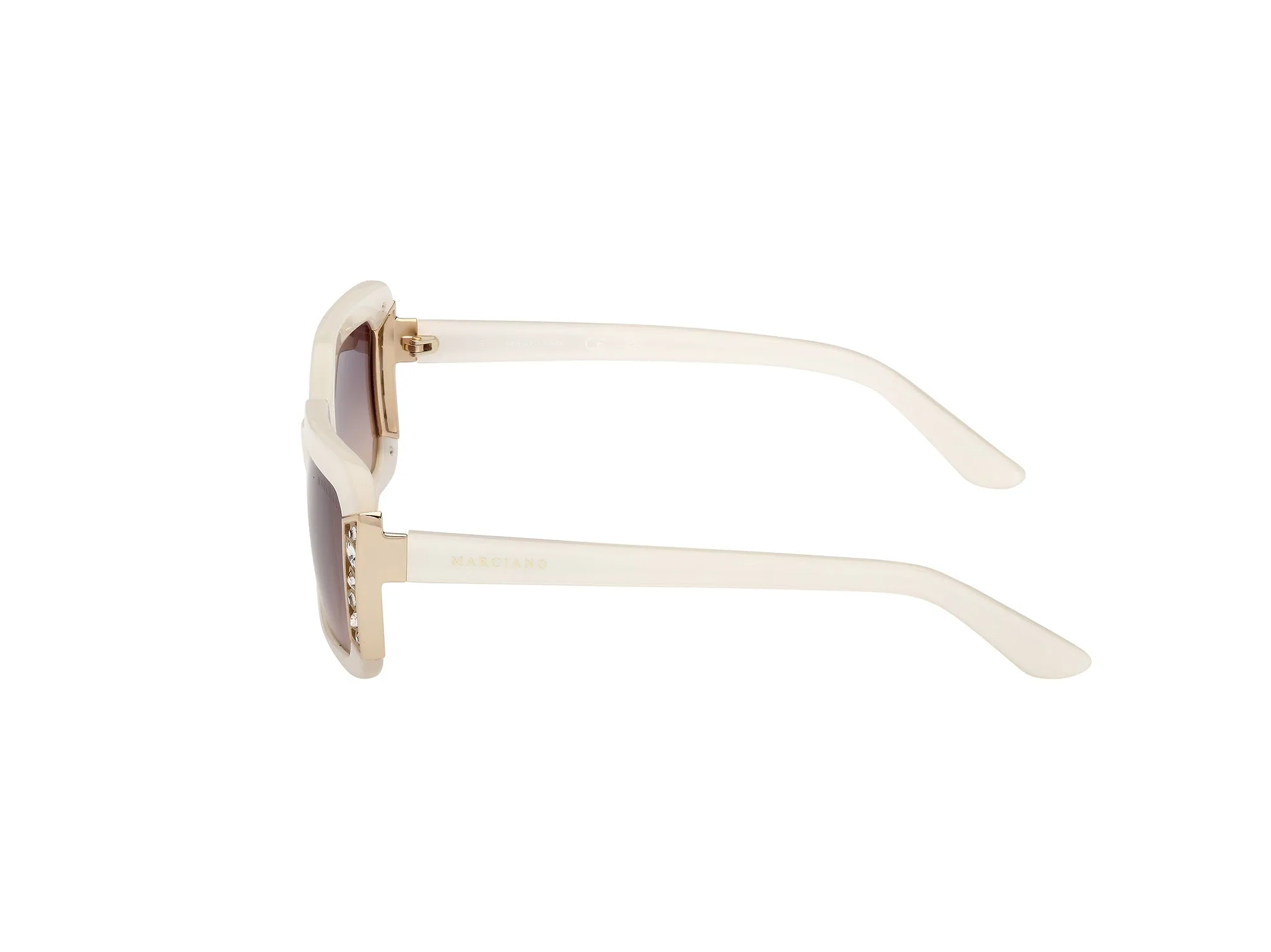 Guess by Marciano GM00042 25B Occhiali da sole Acetato Avorio Fumo Geometrica Normale - immagine 3