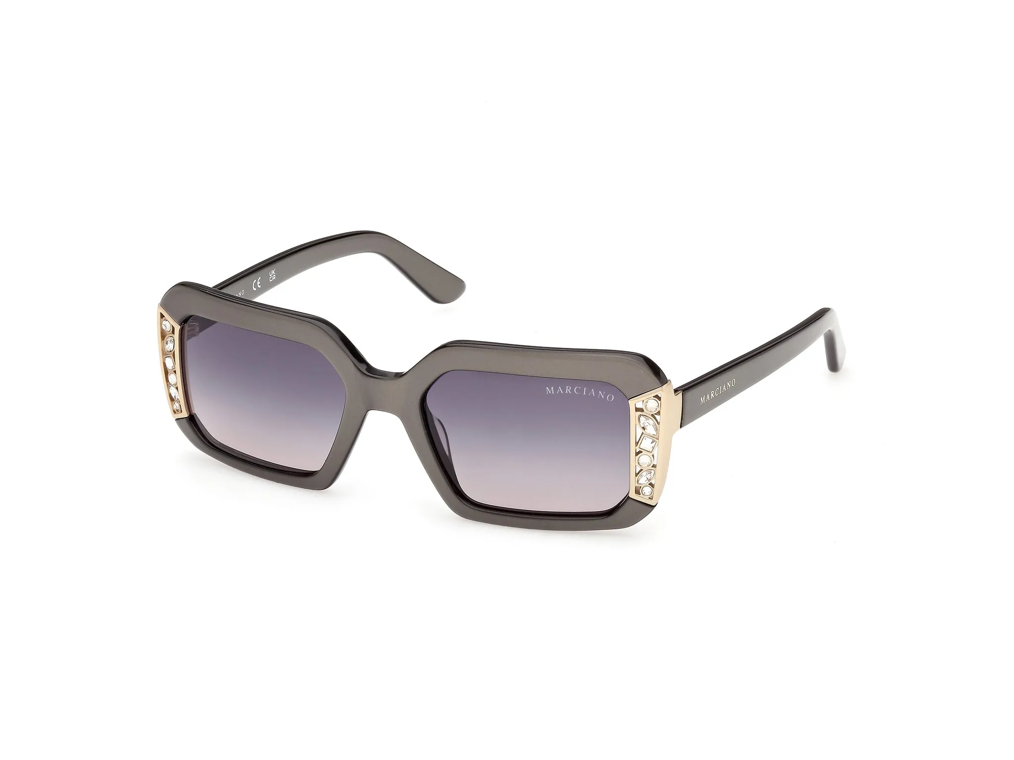 Guess by Marciano GM00042 20B Occhiali da sole Acetato Grigio Fumo Geometrica Normale - immagine 1