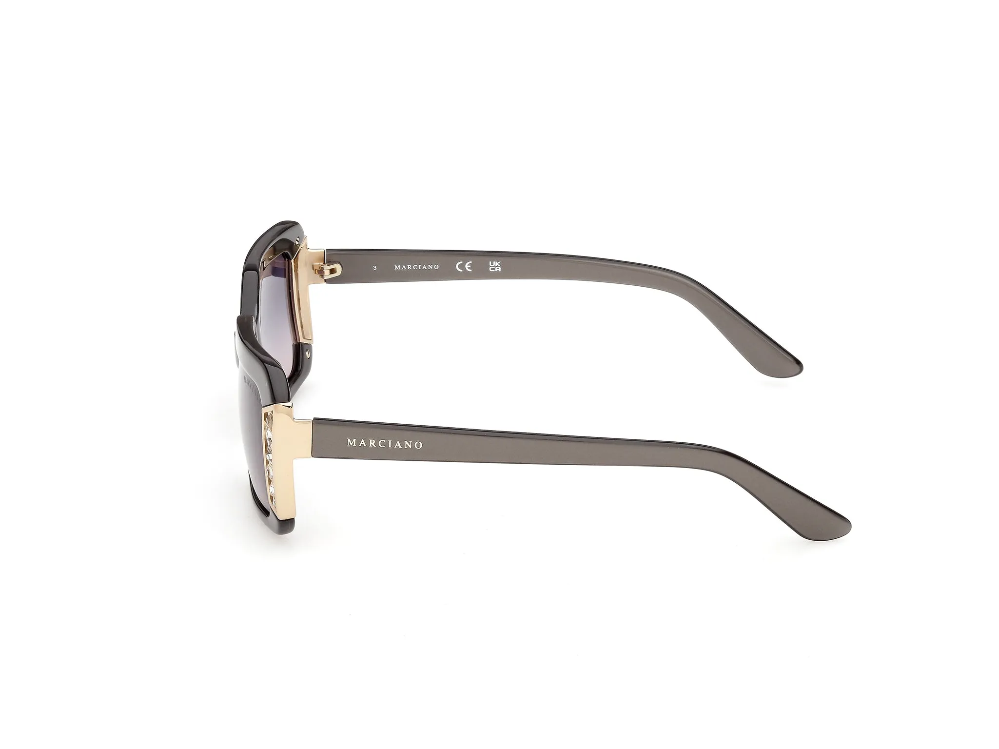 Guess by Marciano GM00042 20B Occhiali da sole Acetato Grigio Fumo Geometrica Normale - immagine 3