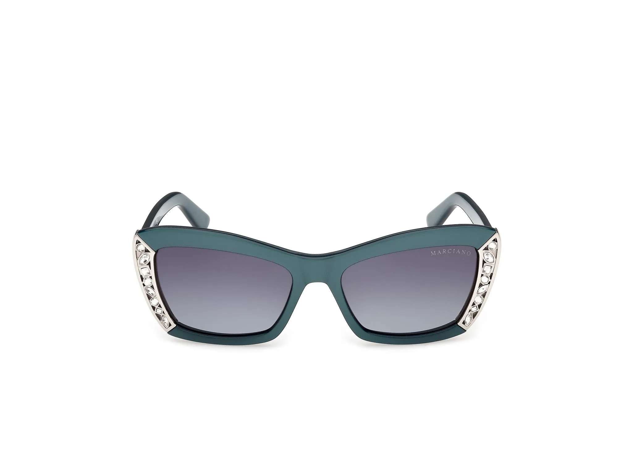 Guess by Marciano GM00041 87W Occhiali da sole Acetato Turchese Blu Squadrata Normale - immagine 2
