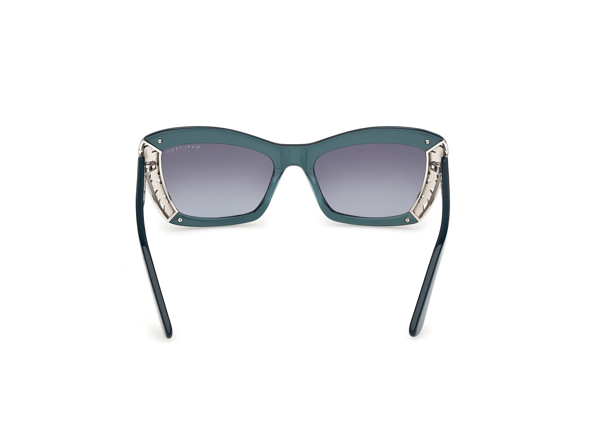 Guess by Marciano GM00041 87W Occhiali da sole Acetato Turchese Blu Squadrata Normale - immagine 4