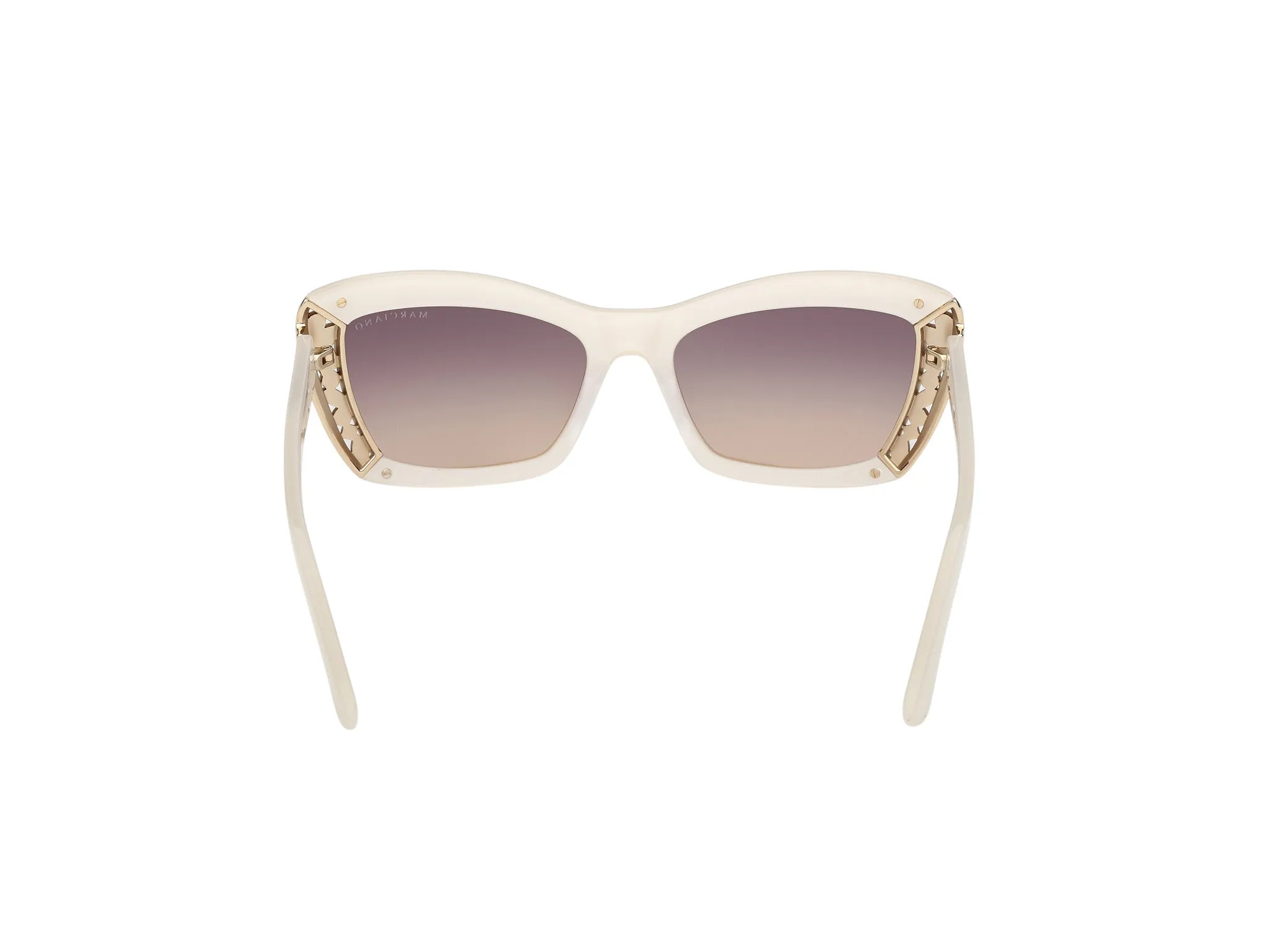 Guess by Marciano GM00041 25B Occhiali da sole Acetato Avorio Fumo Squadrata Normale - immagine 4