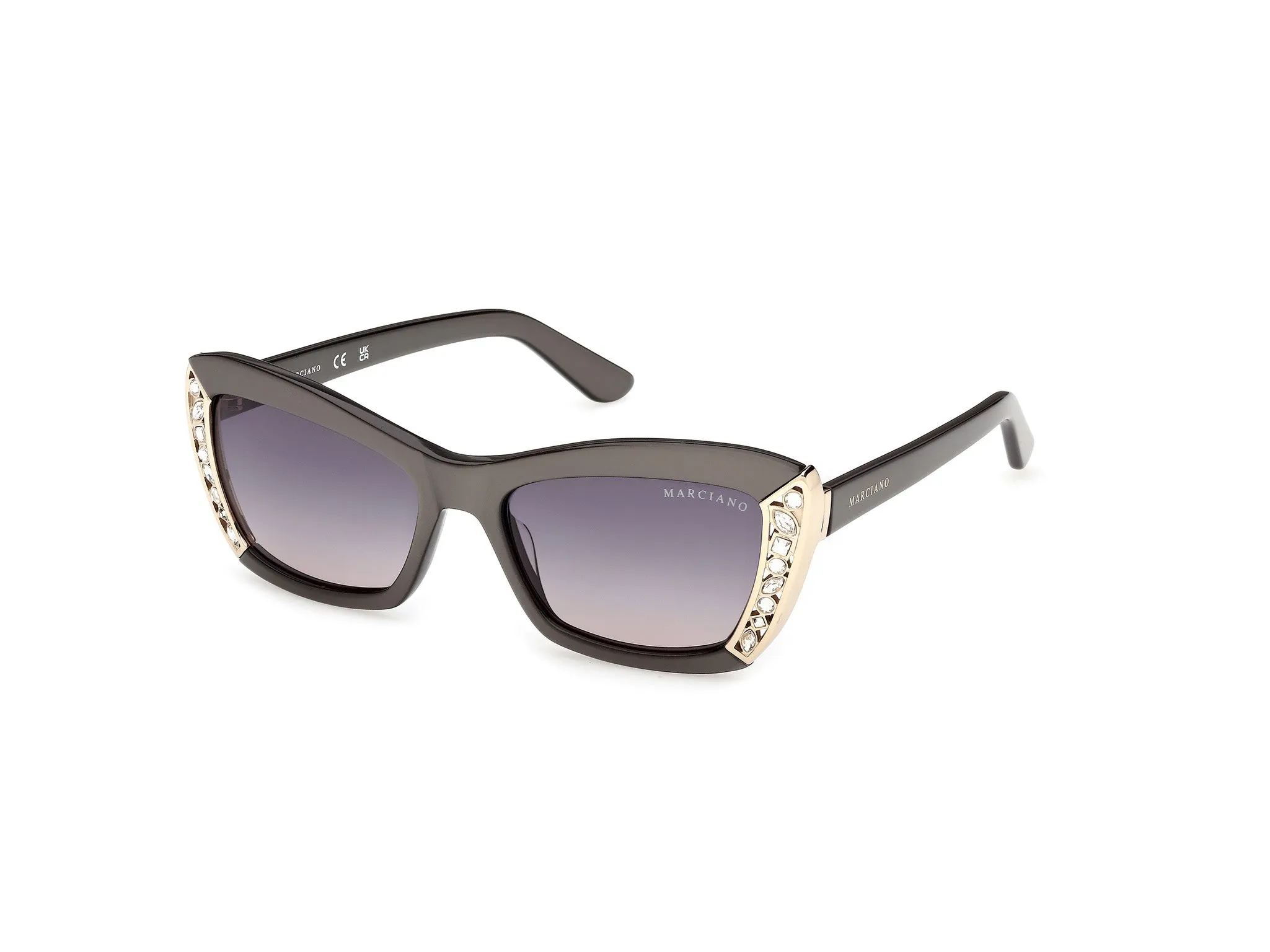 Guess by Marciano GM00041 20B Occhiali da sole Acetato Grigio Fumo Squadrata Normale - immagine 1