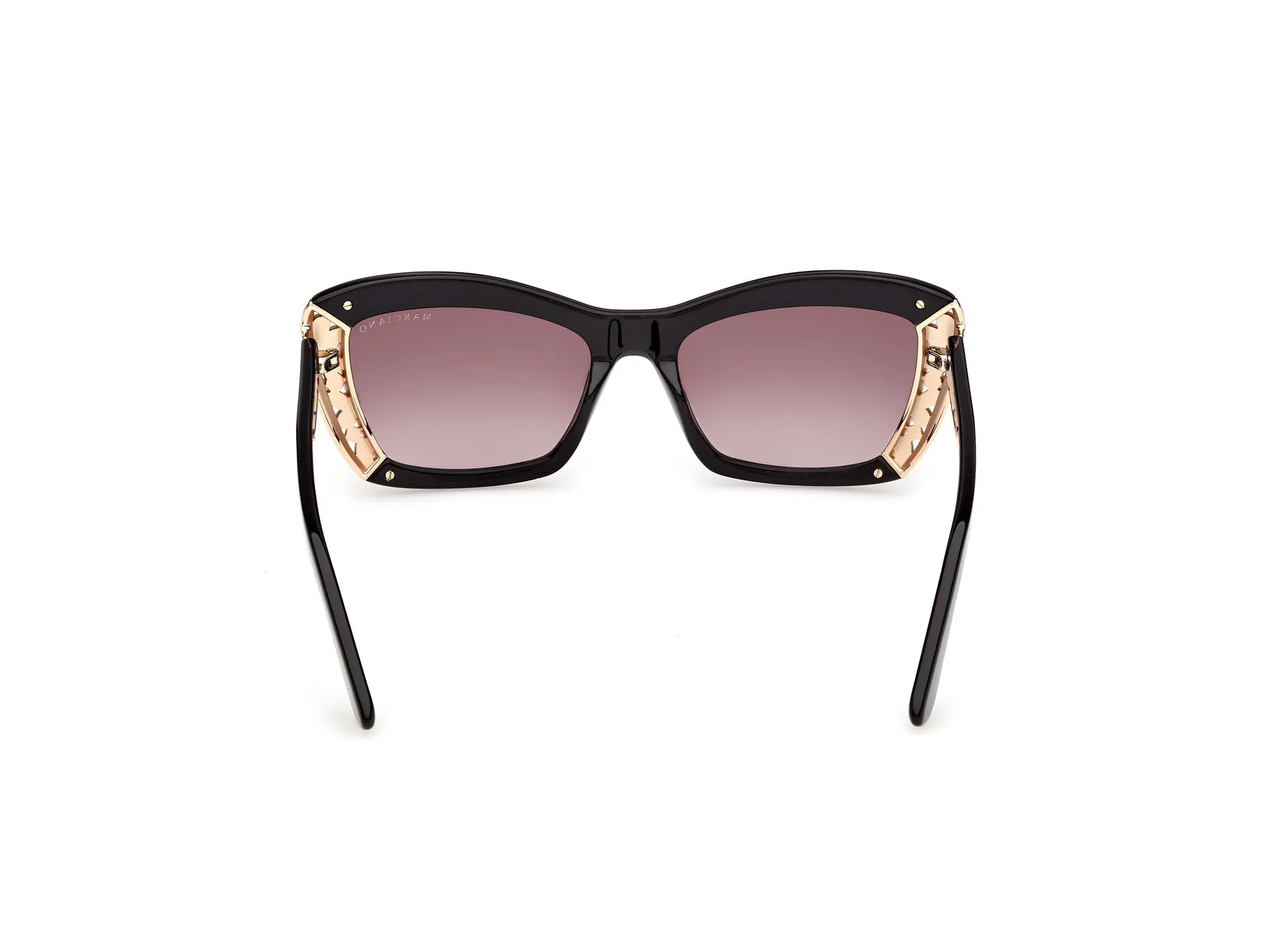 Guess by Marciano GM00041 01F Occhiali da sole Acetato Nero Marrone Squadrata Normale - immagine 4