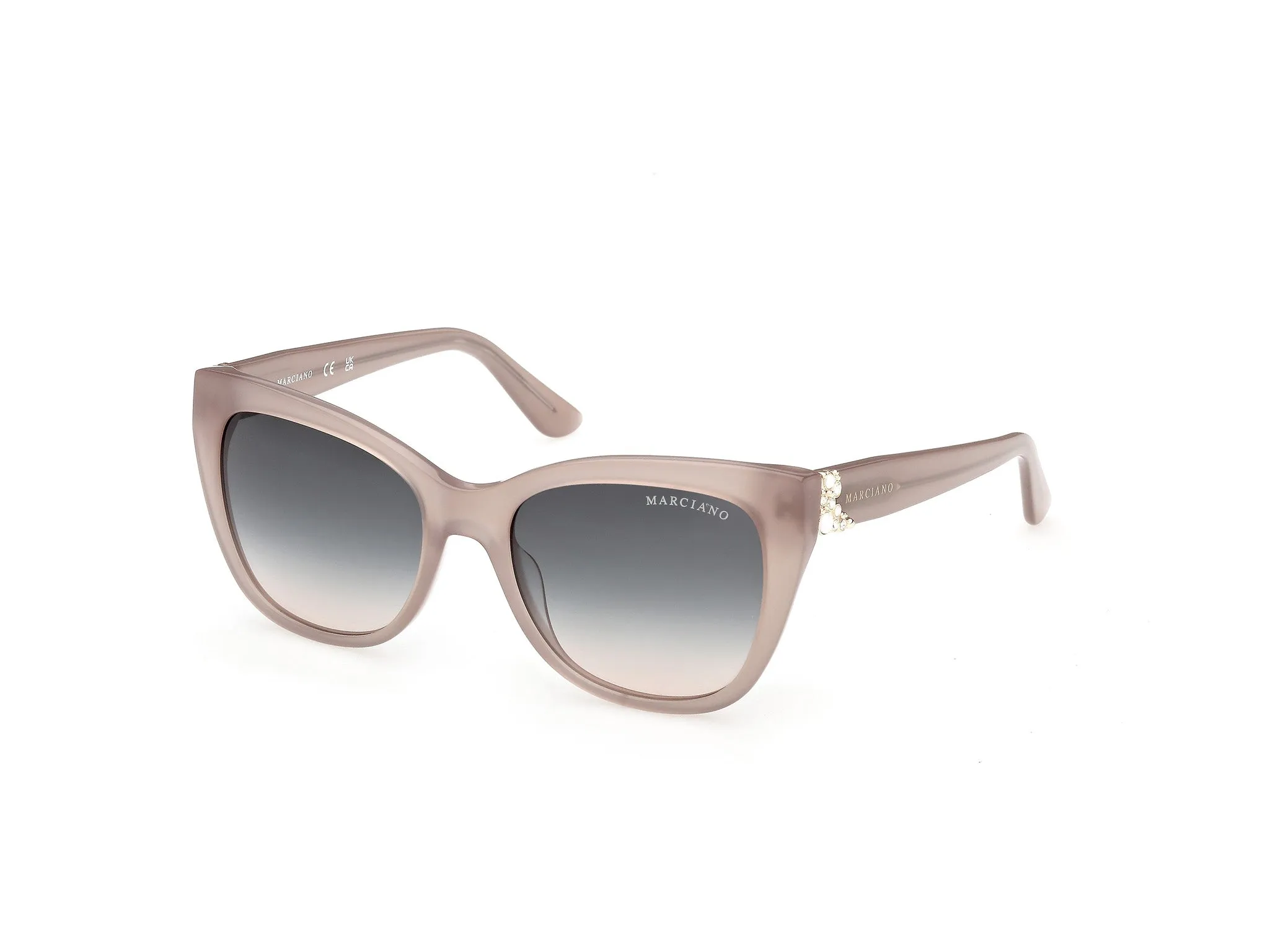 Guess by Marciano GM00040 59W Occhiali da sole Acetato Beige Blu Squadrata Normale - immagine 1