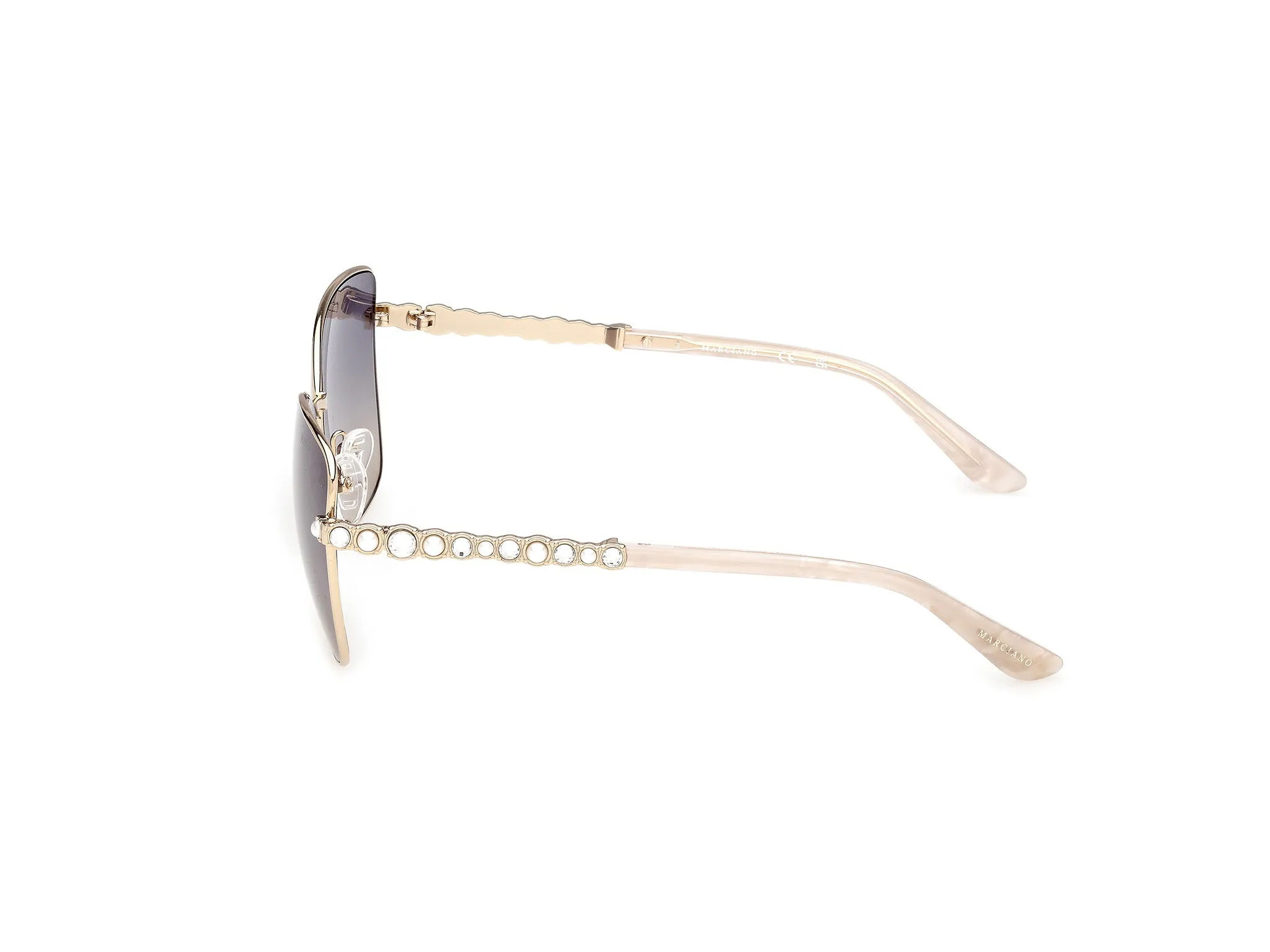 Guess by Marciano GM00037 33W Occhiali da sole Metallo Oro Blu Farfalla Normale - immagine 3
