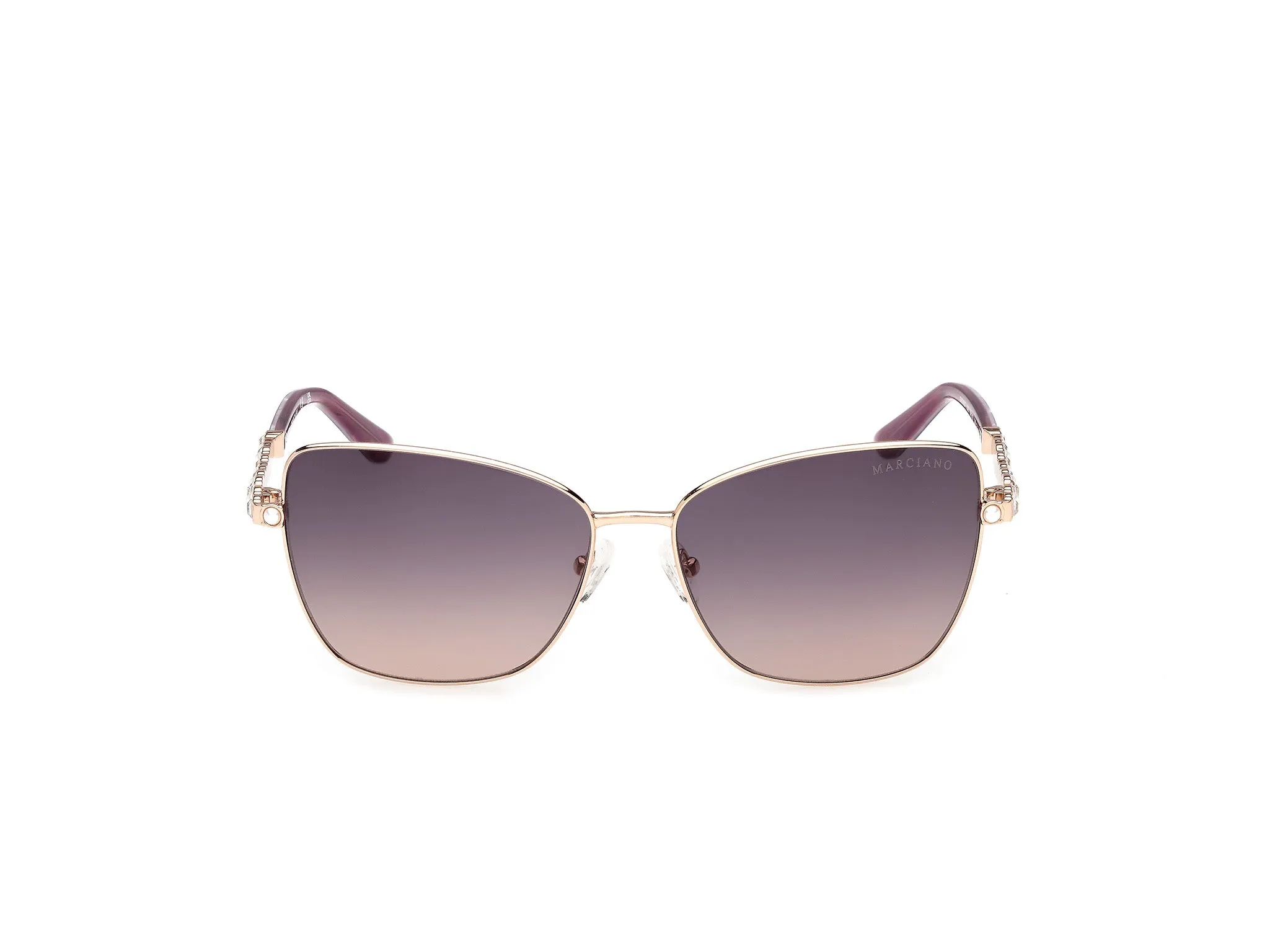 Guess by Marciano GM00037 32Z Occhiali da sole Metallo Oro Viola Farfalla Normale - immagine 2