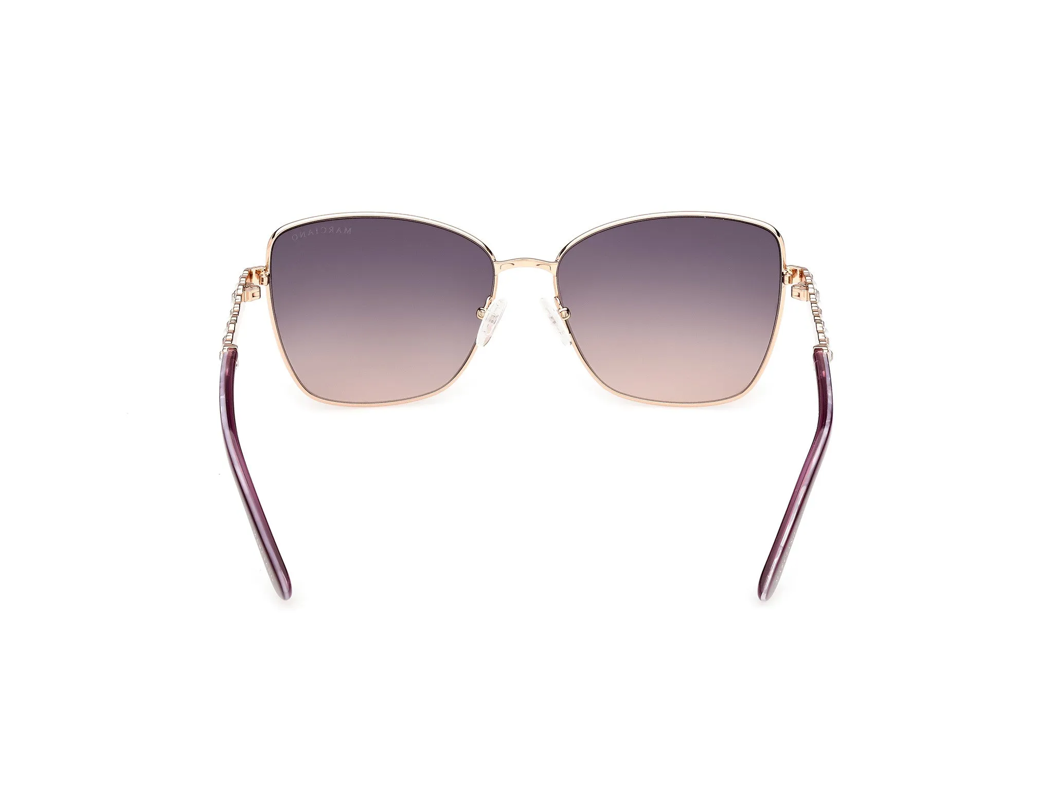 Guess by Marciano GM00037 32Z Occhiali da sole Metallo Oro Viola Farfalla Normale - immagine 4