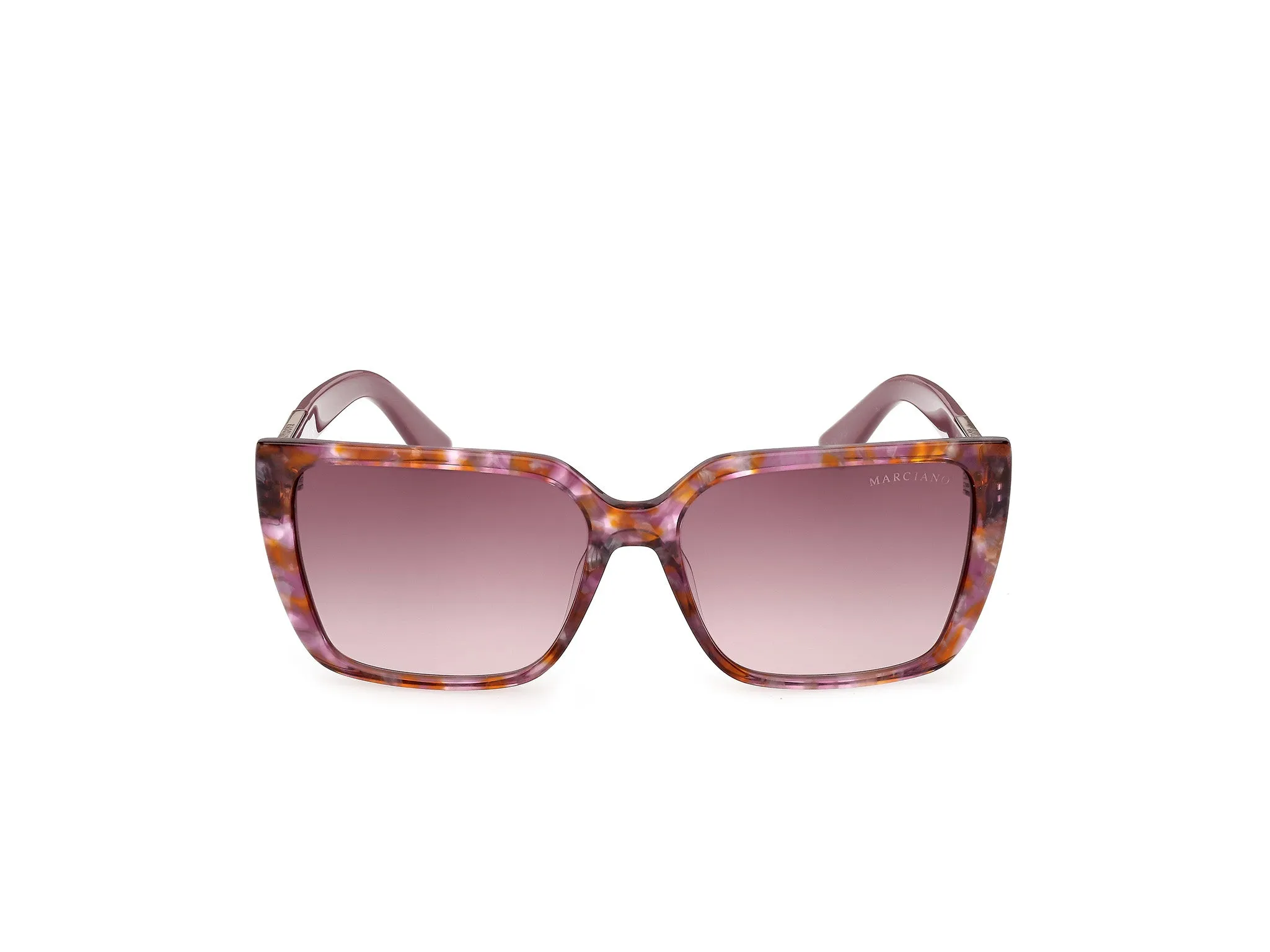 Guess by Marciano GM00035 83T Occhiali da sole Acetato Havana Bordeaux Squadrata Normale - immagine 2