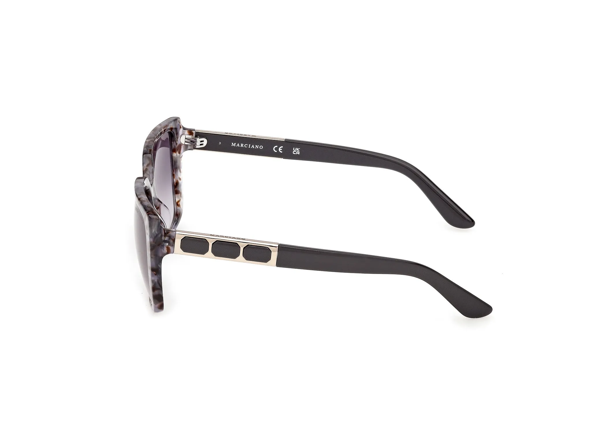 Guess by Marciano GM00035 20B Occhiali da sole Acetato Grigio Fumo Squadrata Normale - immagine 3