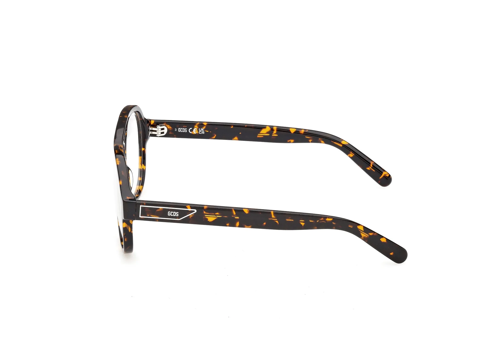 GCDS GD5053 52 Montature da vista Acetato Havana Pilot Normale - immagine 3