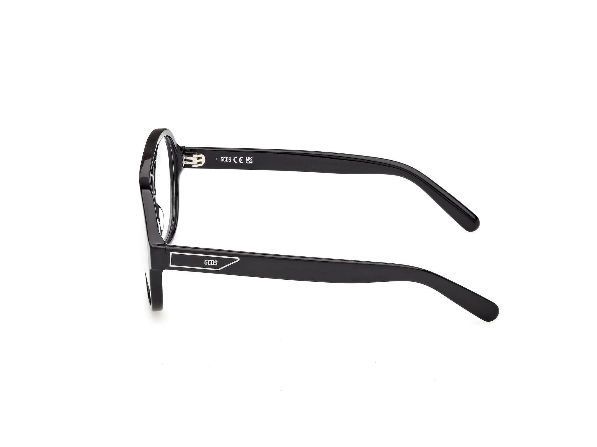 GCDS GD5053 1 Montature da vista Acetato Nero Pilot Normale - immagine 3
